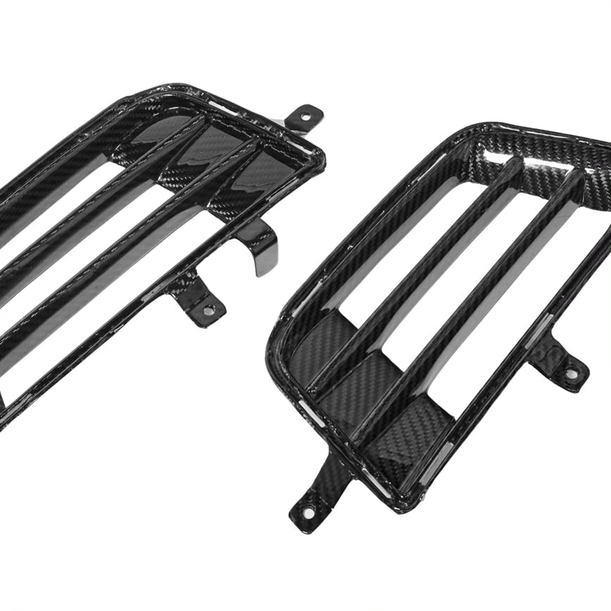 2016-2019 Cadillac ATS-V | CARBON FIBER Front Bumper Bezel Insert Vents