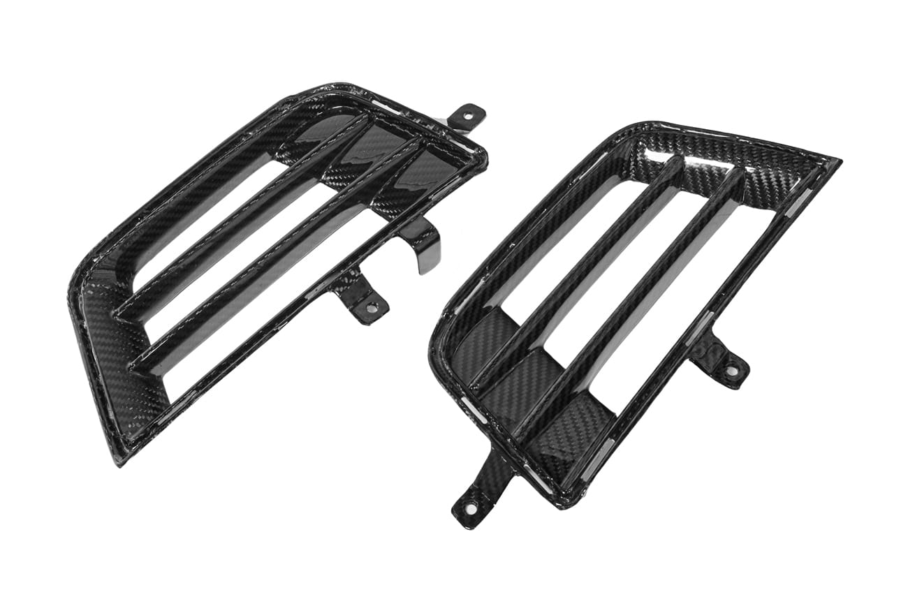 2016-2019 Cadillac ATS-V | CARBON FIBER Front Bumper Bezel Insert Vents