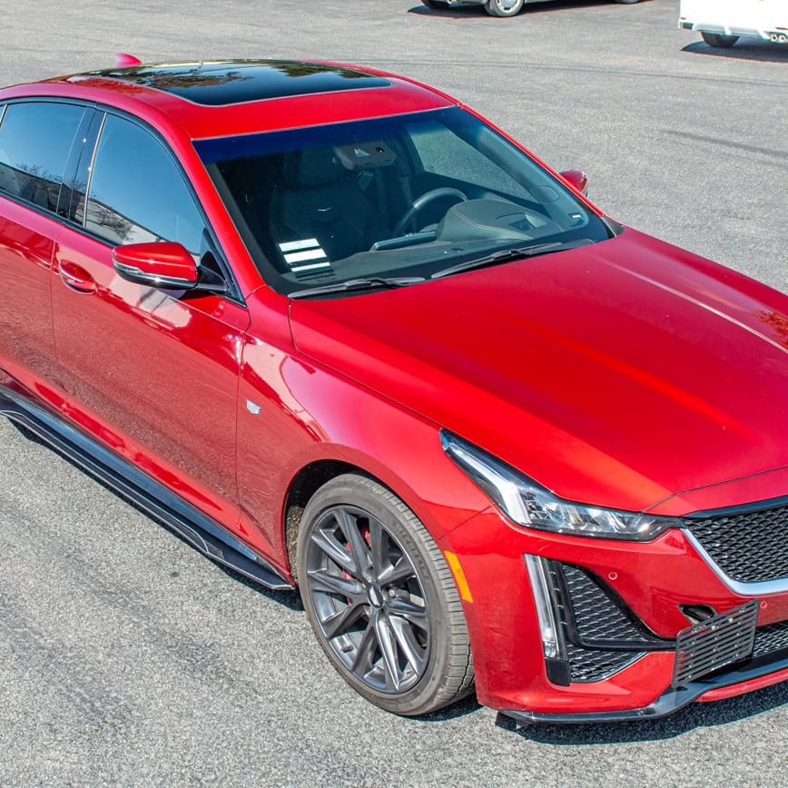 2020-Present Cadillac CT5 Sport & CT5-V | CARBON FIBER SDP Performance Style Side Skirts Rocker Panels Ground Effects