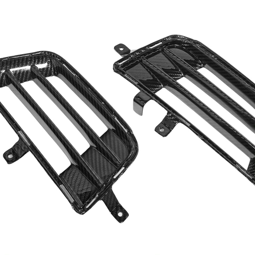 2016-2019 Cadillac ATS-V | CARBON FIBER Front Bumper Bezel Insert Vents