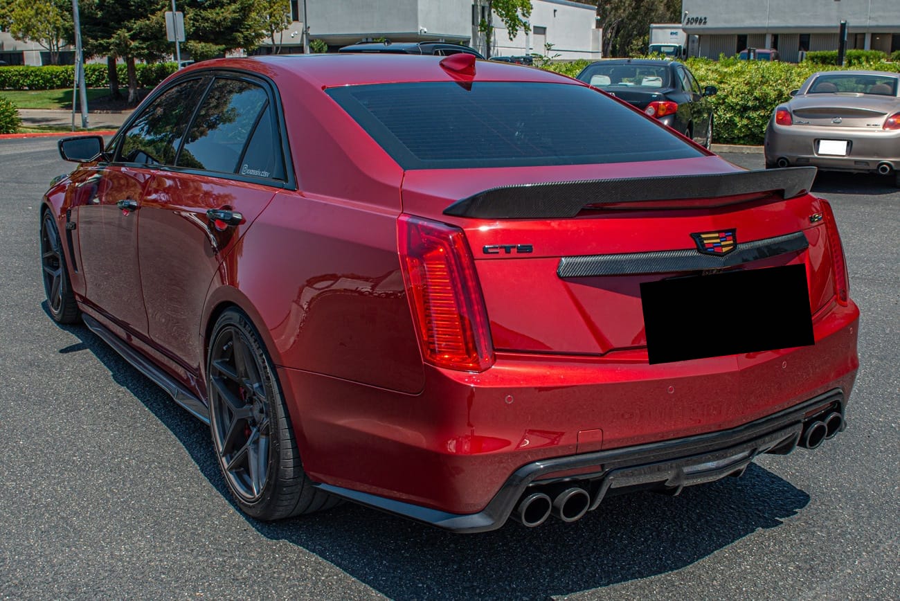 2016-19 CADILLAC CTS-V V3 CARBON FIBER REAR TRUNK DECKLID CENTER APPLIQUE TRUNK INSERT