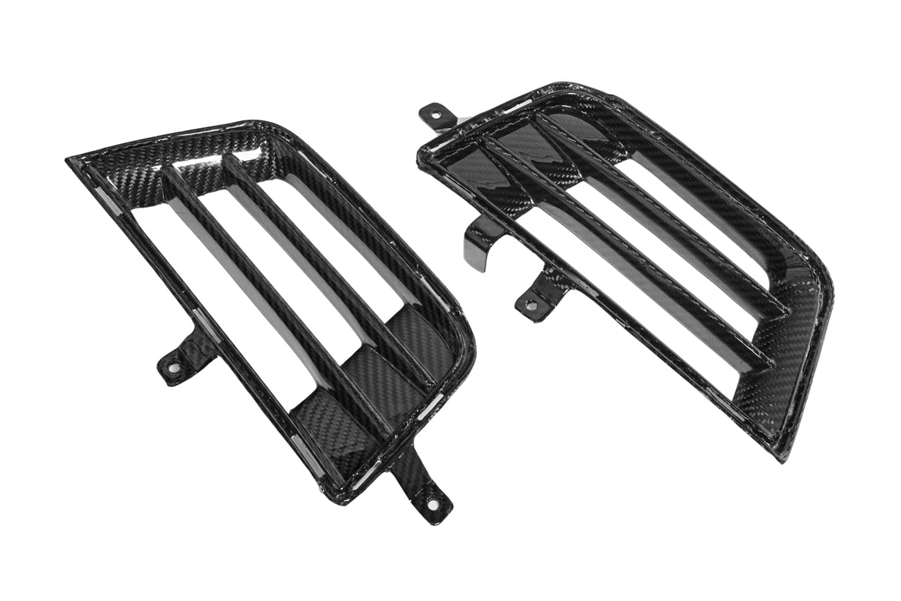 2016-2019 Cadillac ATS-V | CARBON FIBER Front Bumper Bezel Insert Vents