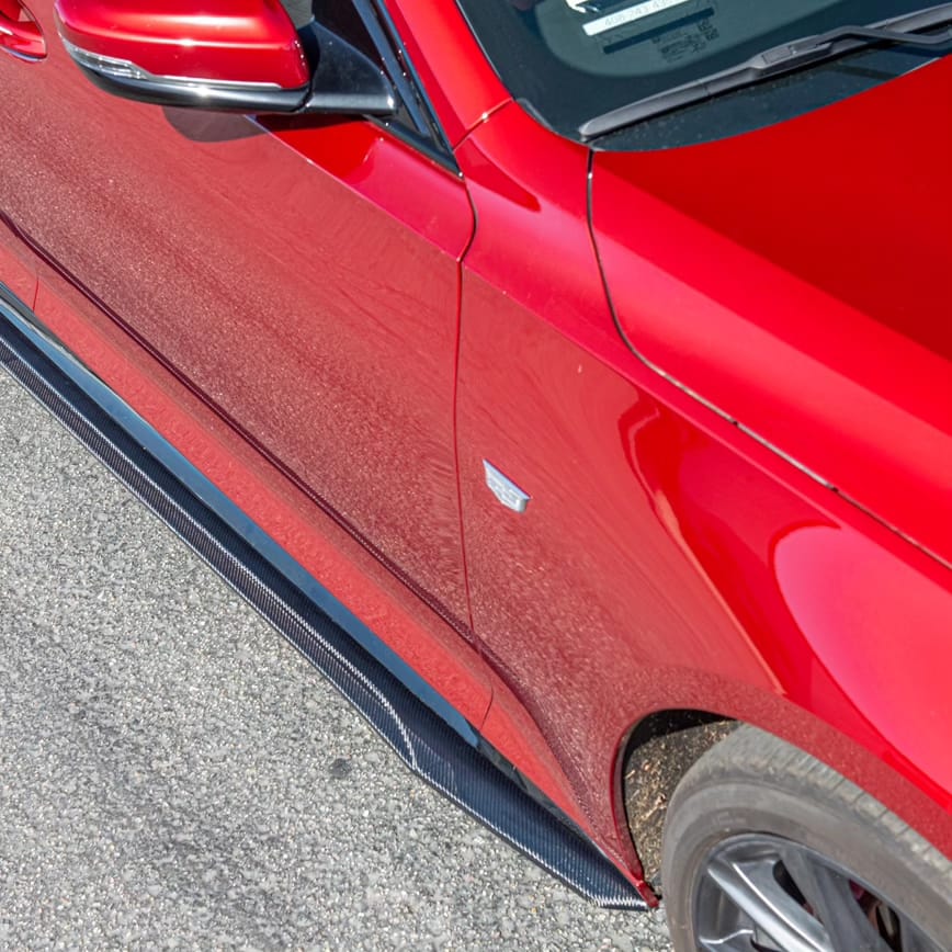 2020-Present Cadillac CT5 Sport & CT5-V | CARBON FIBER SDP Performance Style Side Skirts Rocker Panels Ground Effects