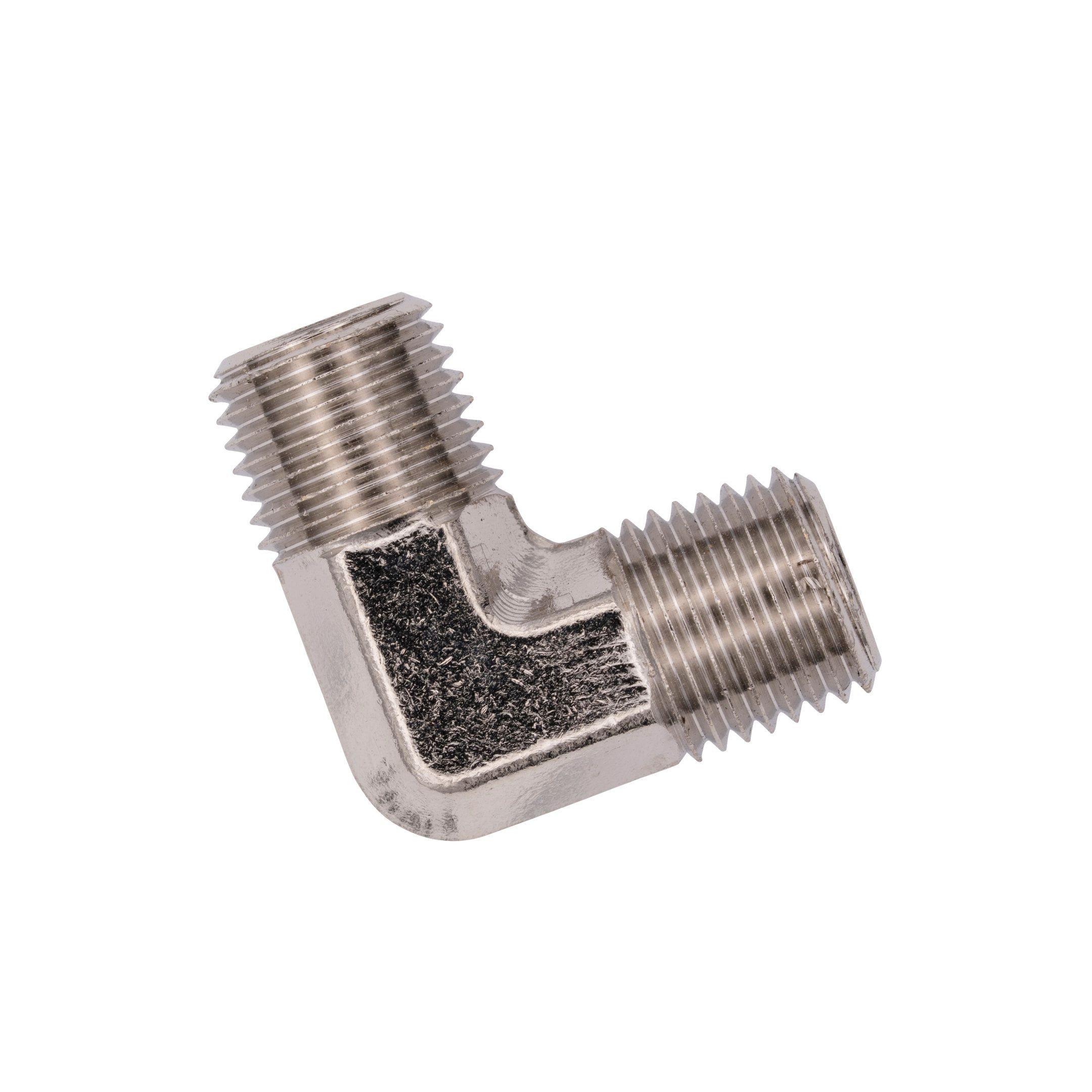 Flo Supply 1/4" NPT x 1/4" NPT 90 Degree Fitting - Male/Male