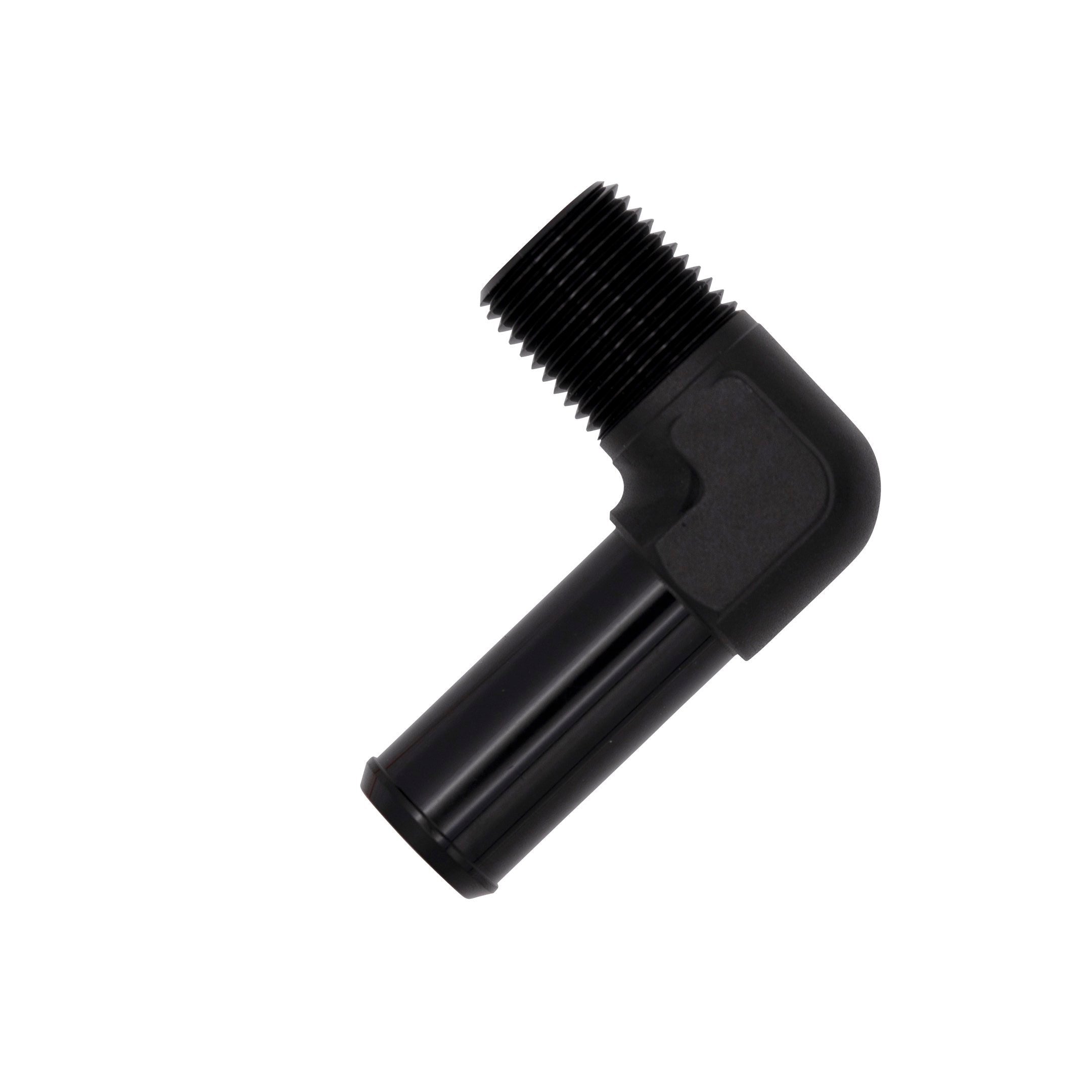 Flo Supply 3/8" NPT Male To 1/2" Barb 90 Degree Adapter