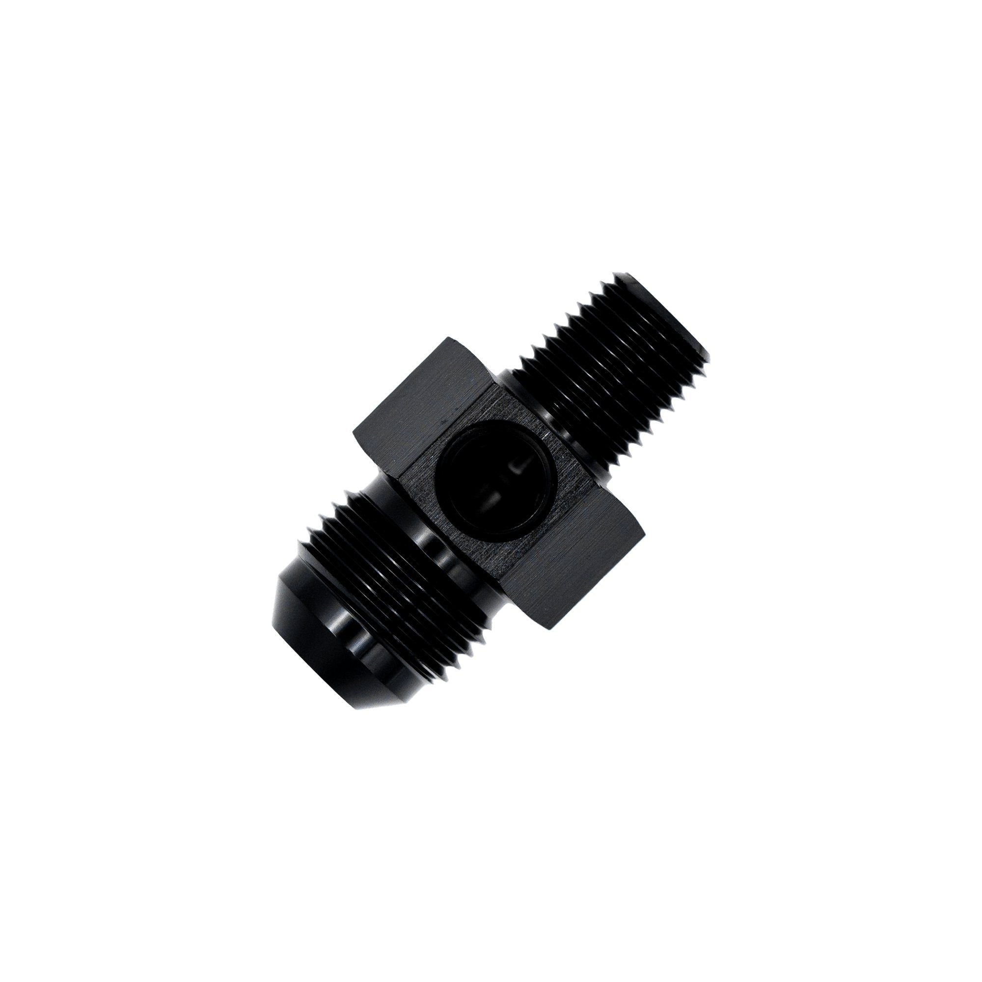 Flo Supply 1/8" NPT Male To 6AN Male Adapter with 1/8" NPT Port