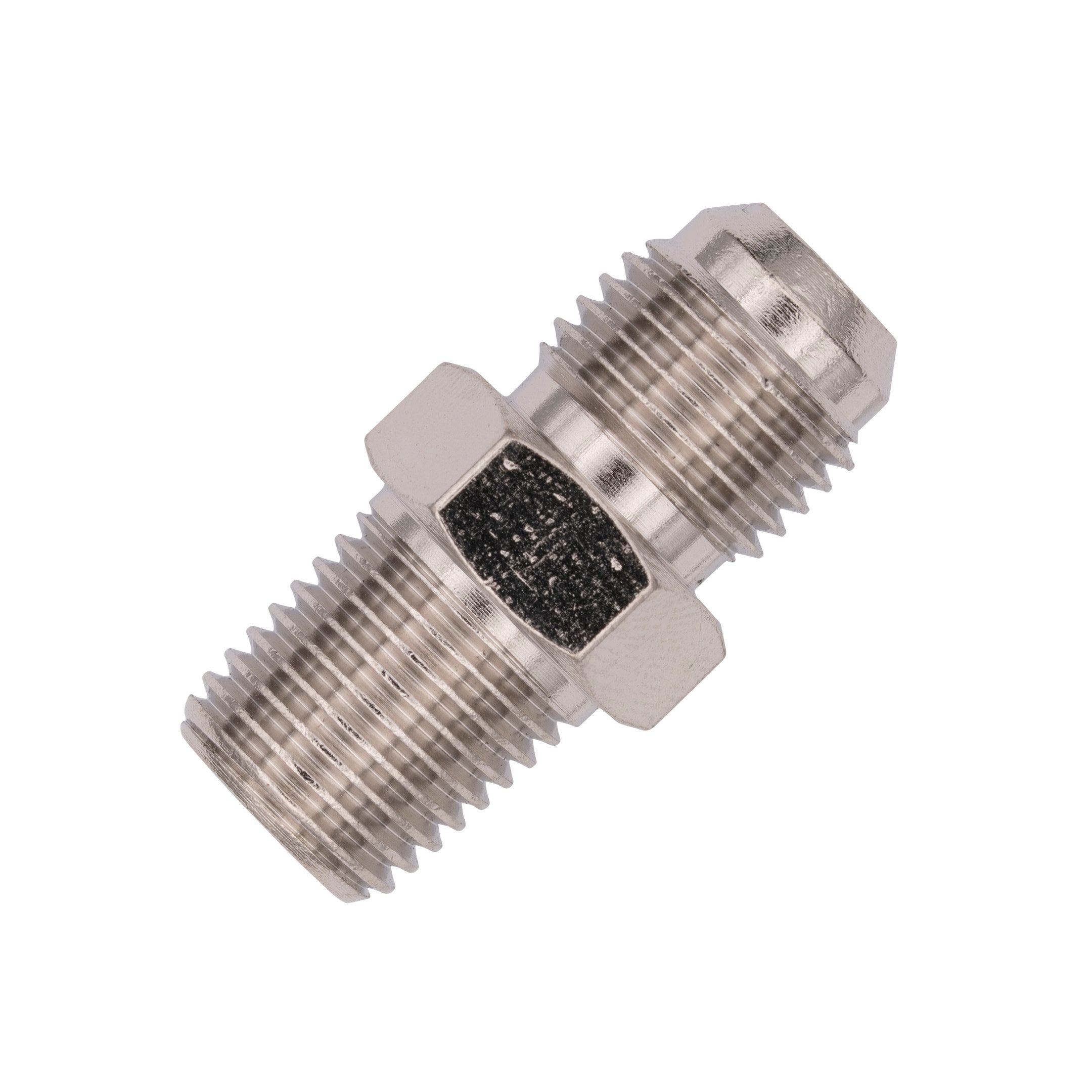 Flo Supply 1/4" NPT x 6AN Straight Fitting - Male/Male