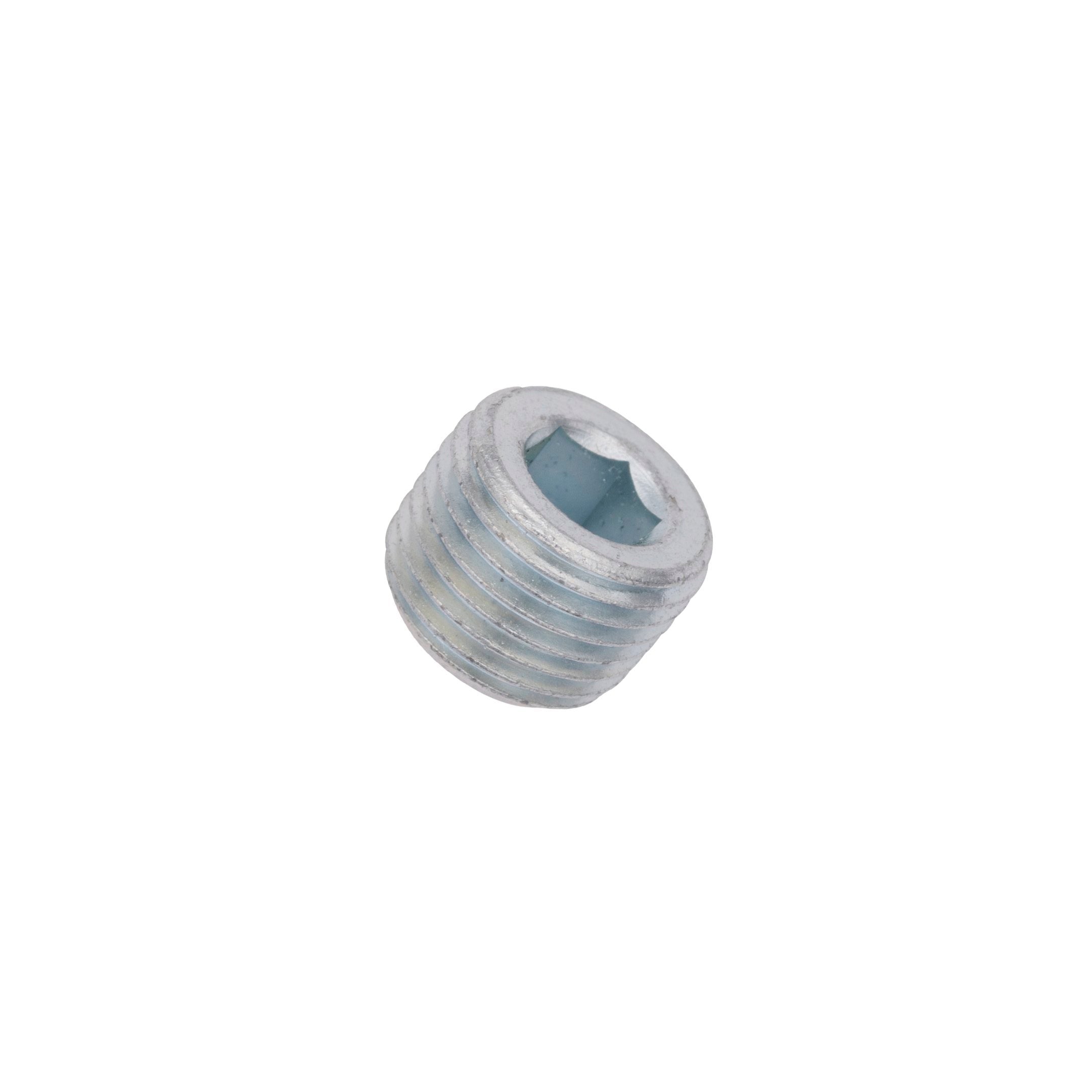 Flo Supply 1/8" NPT Plug (Zinc Plated)