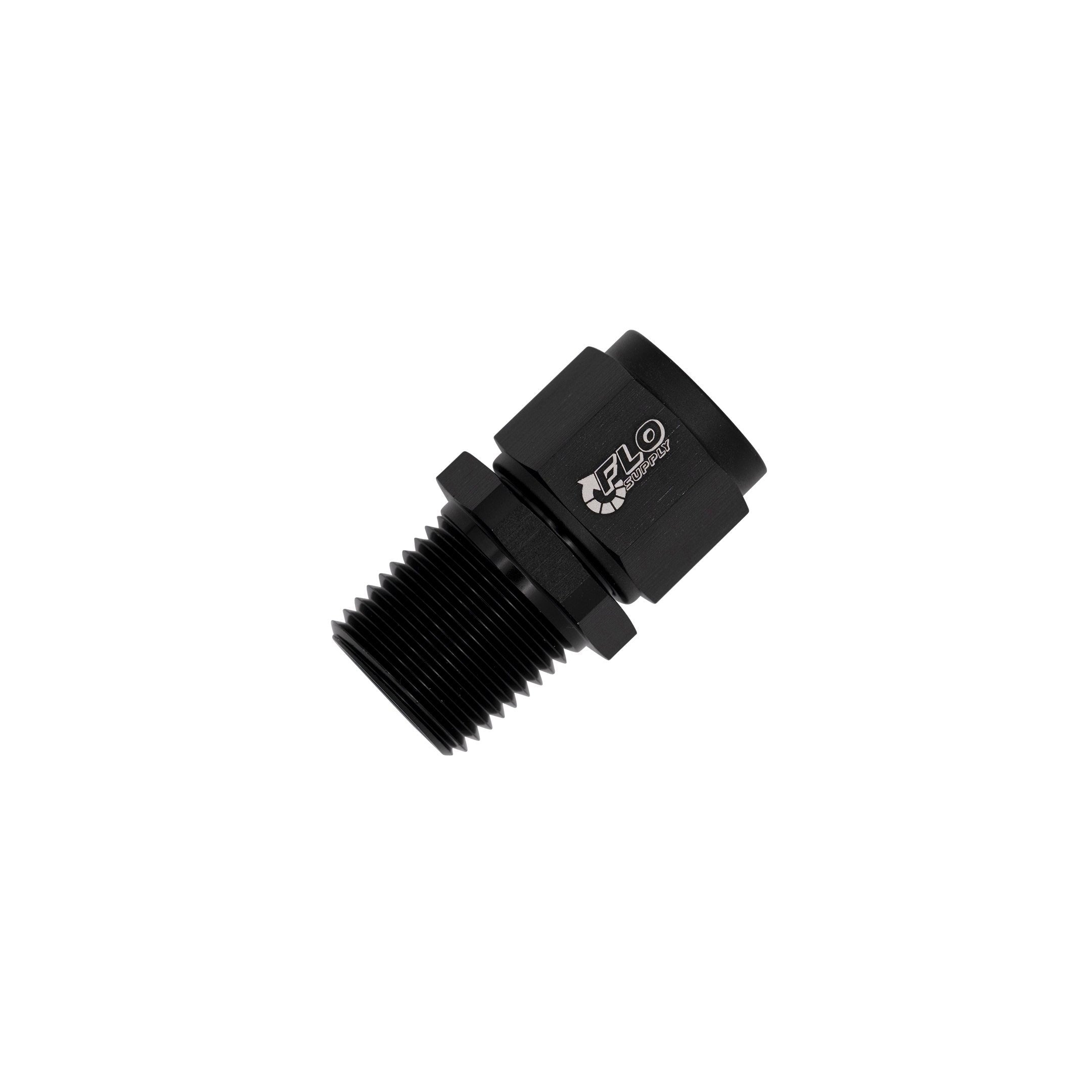 Flo Supply 3/4" NPT Male To 16AN Female Straight Swivel Adapter