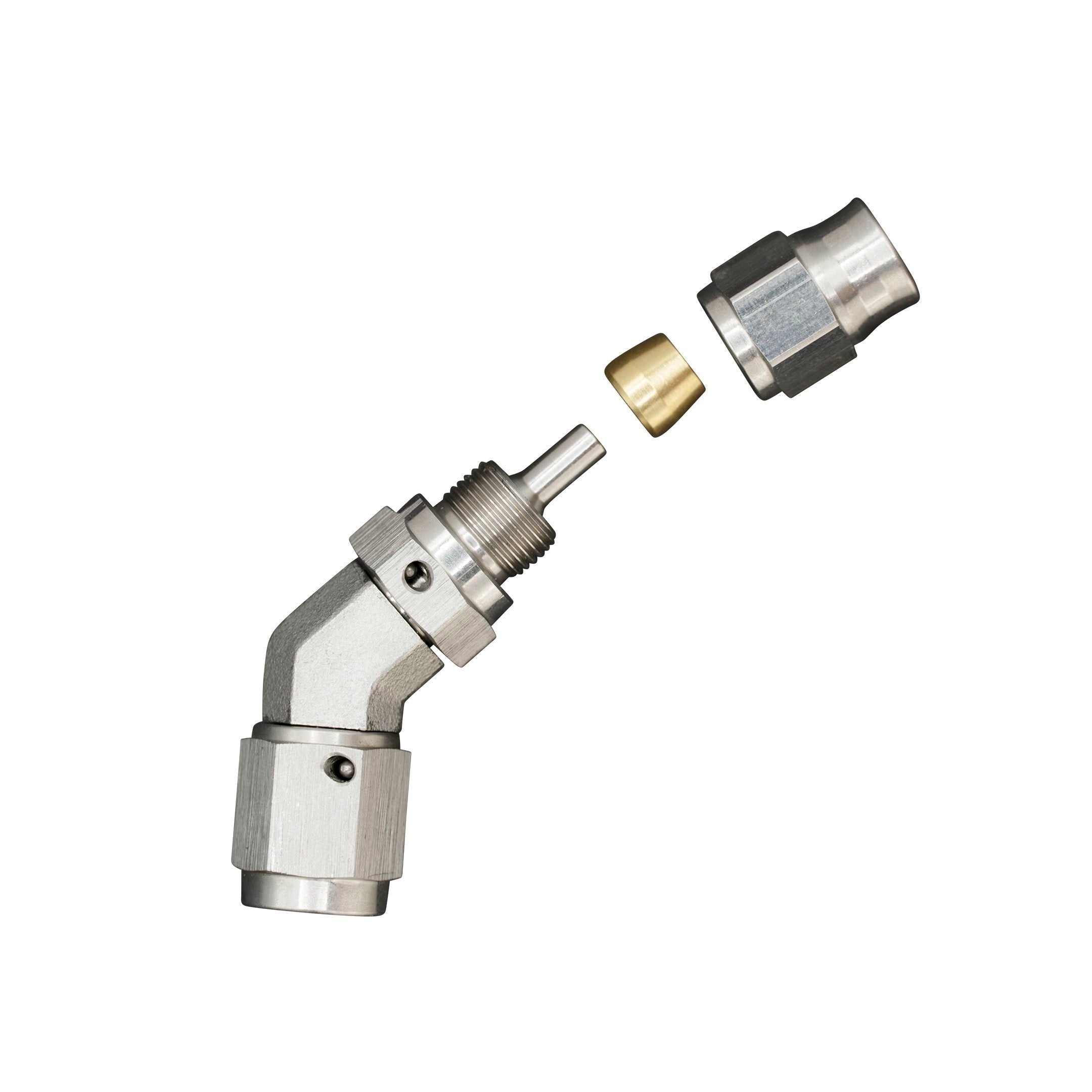 Flo Supply 3AN Female 45 Degree to 3AN Hose End