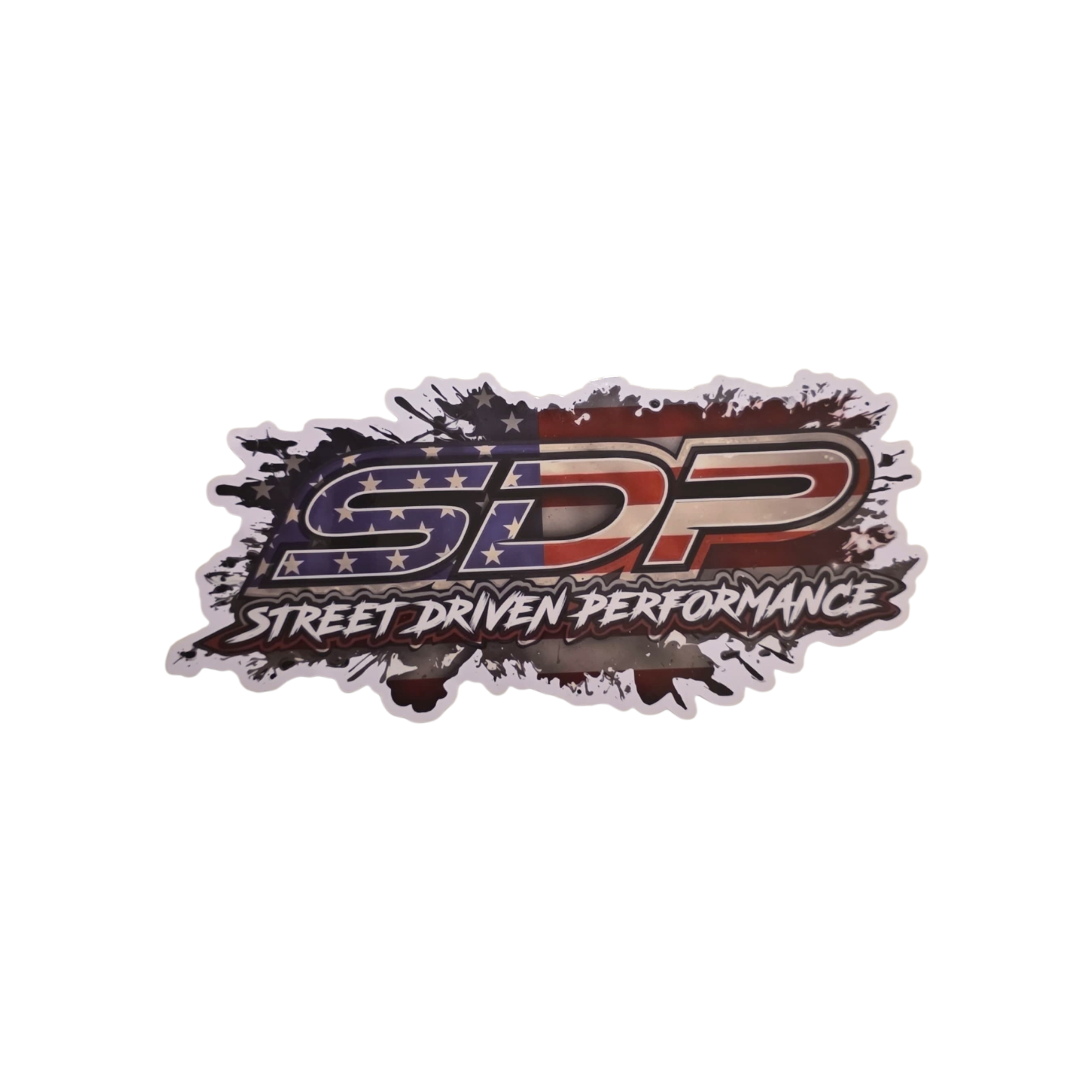 Street Driven Performance 4" x 9" American flag decal / sticker