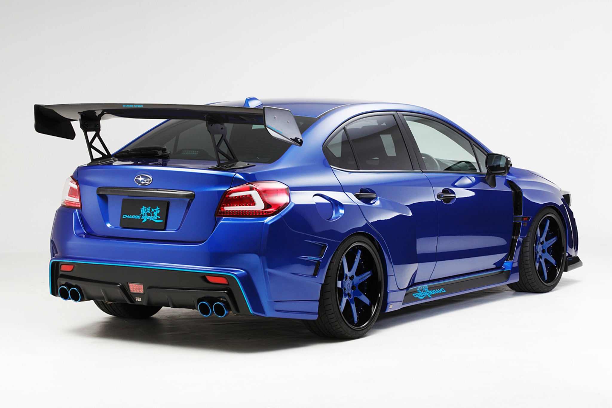Charge Speed 2015-2021 Subaru WRX STi 4 Doors Sedan VA to G Carbon GT Wing Wide Body Type 1,700mm