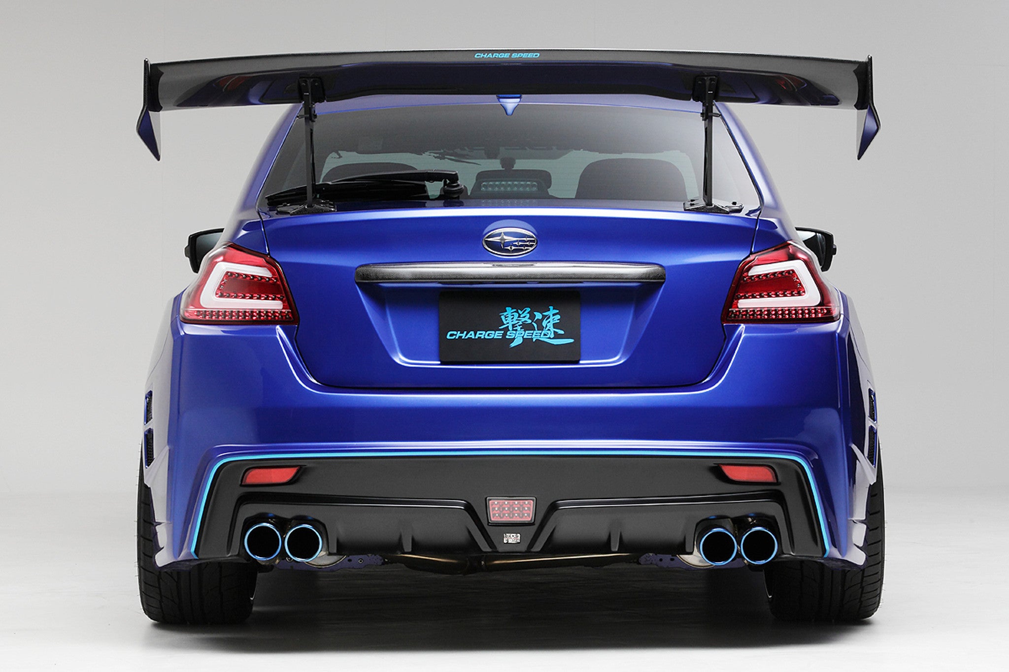Charge Speed 2015-2021 Subaru WRX STi 4 Doors Sedan VA to G Carbon GT Wing Wide Body Type 1,700mm