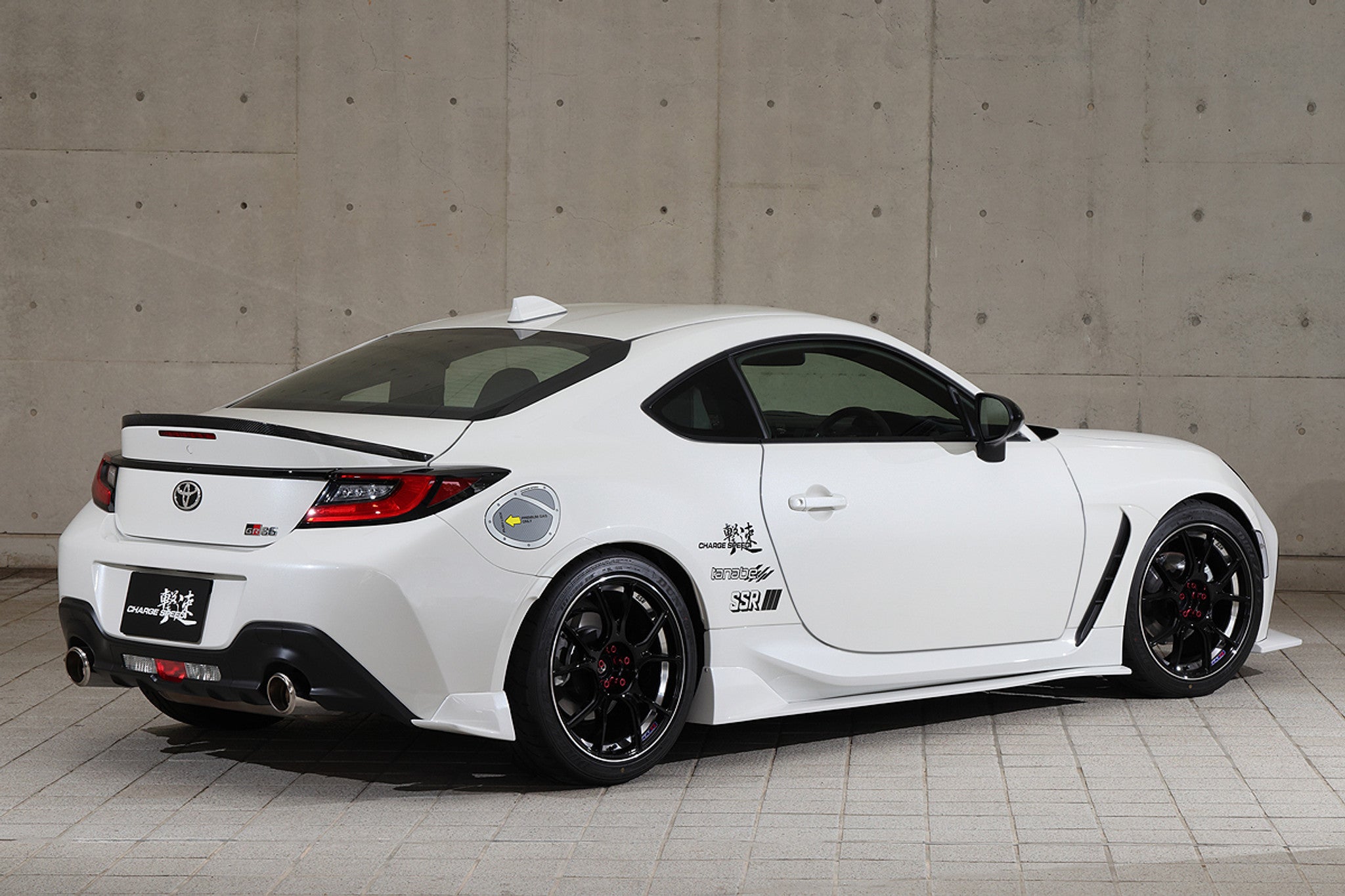 Charge Speed 2022-2026 Subaru BR-Z ZD8 & Toyota GR86 All Models TWILL WEAVE Carbon Rear Lip Spoiler