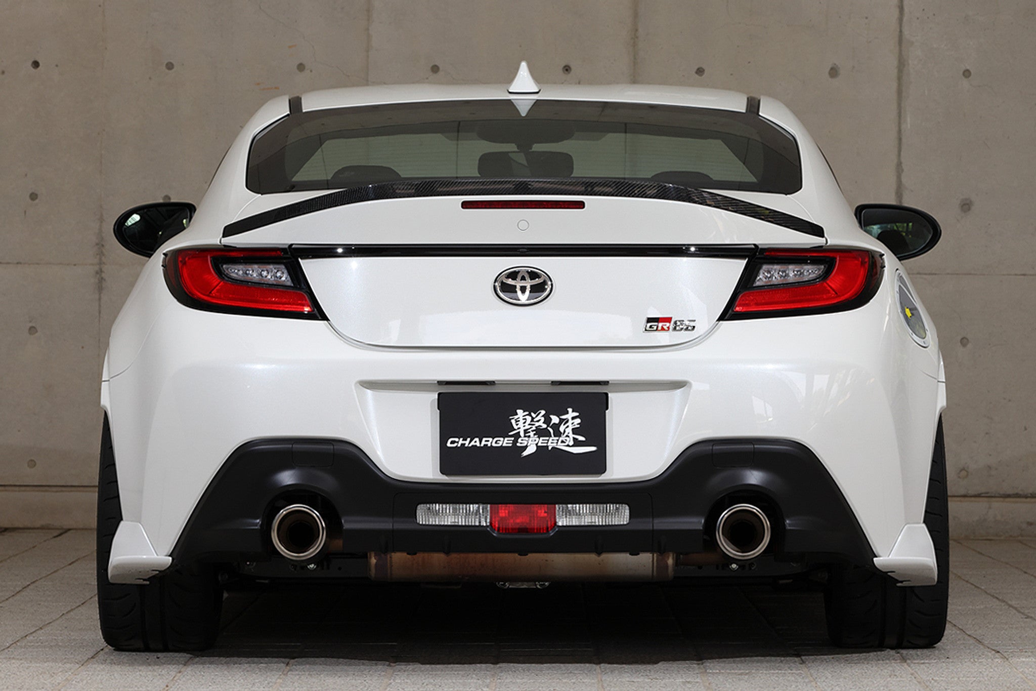 Charge Speed 2022-2026 Subaru BR-Z ZD8 & Toyota GR86 All Models TWILL WEAVE Carbon Rear Lip Spoiler