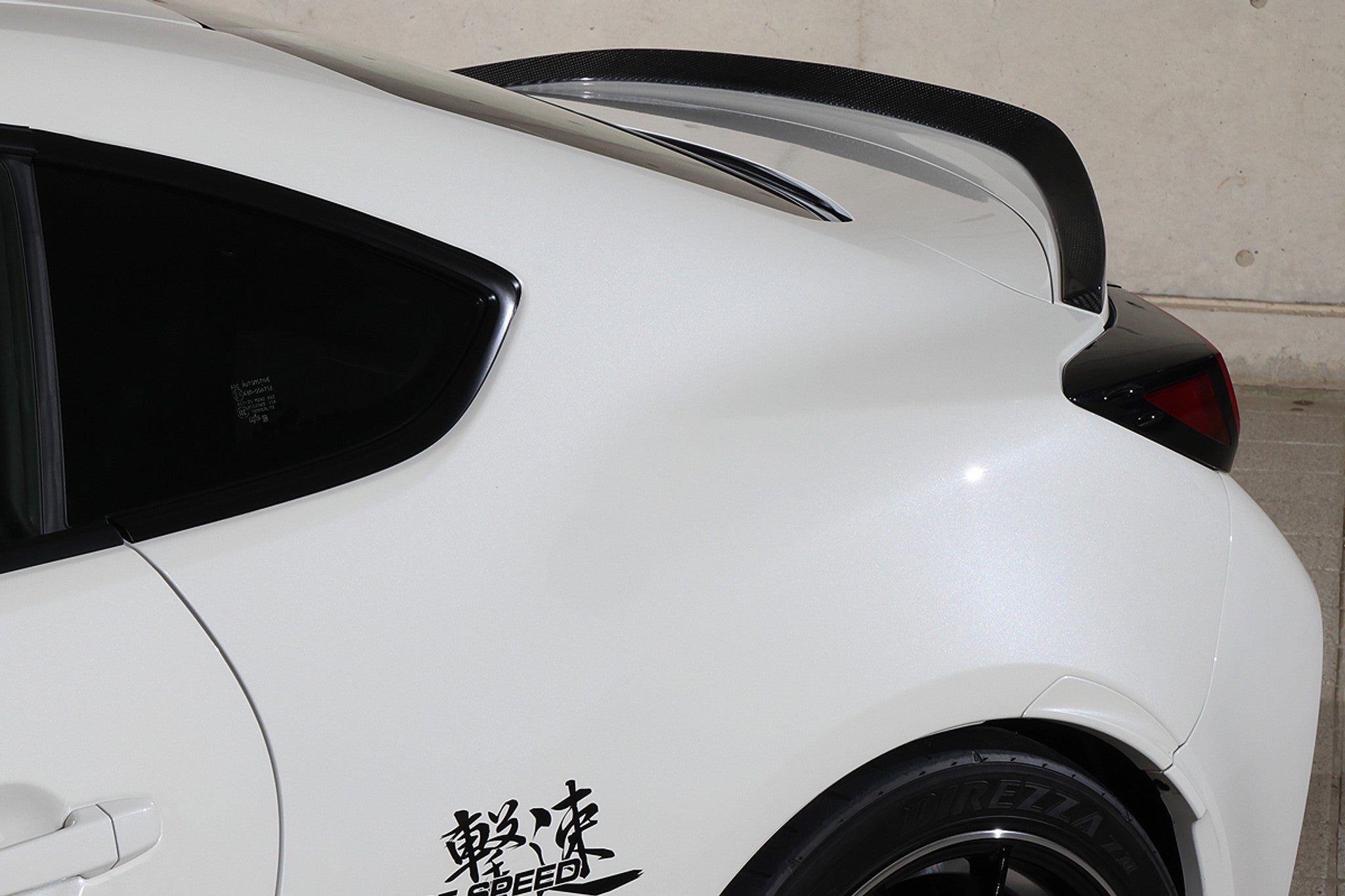 Charge Speed 2022-2026 Subaru BR-Z ZD8 & Toyota GR86 All Models TWILL WEAVE Carbon Rear Lip Spoiler