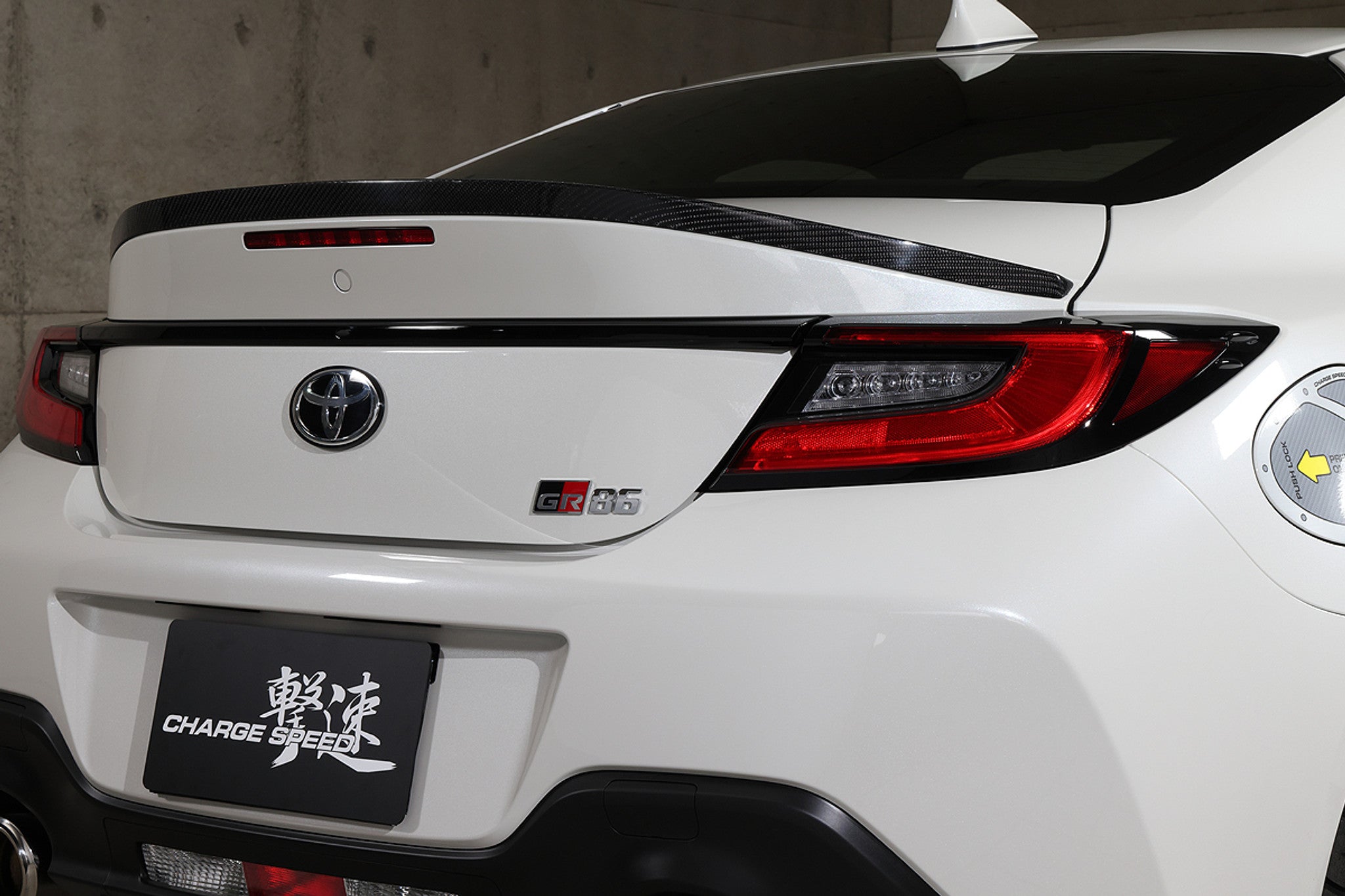 Charge Speed 2022-2026 Subaru BR-Z ZD8 & Toyota GR86 All Models TWILL WEAVE Carbon Rear Lip Spoiler