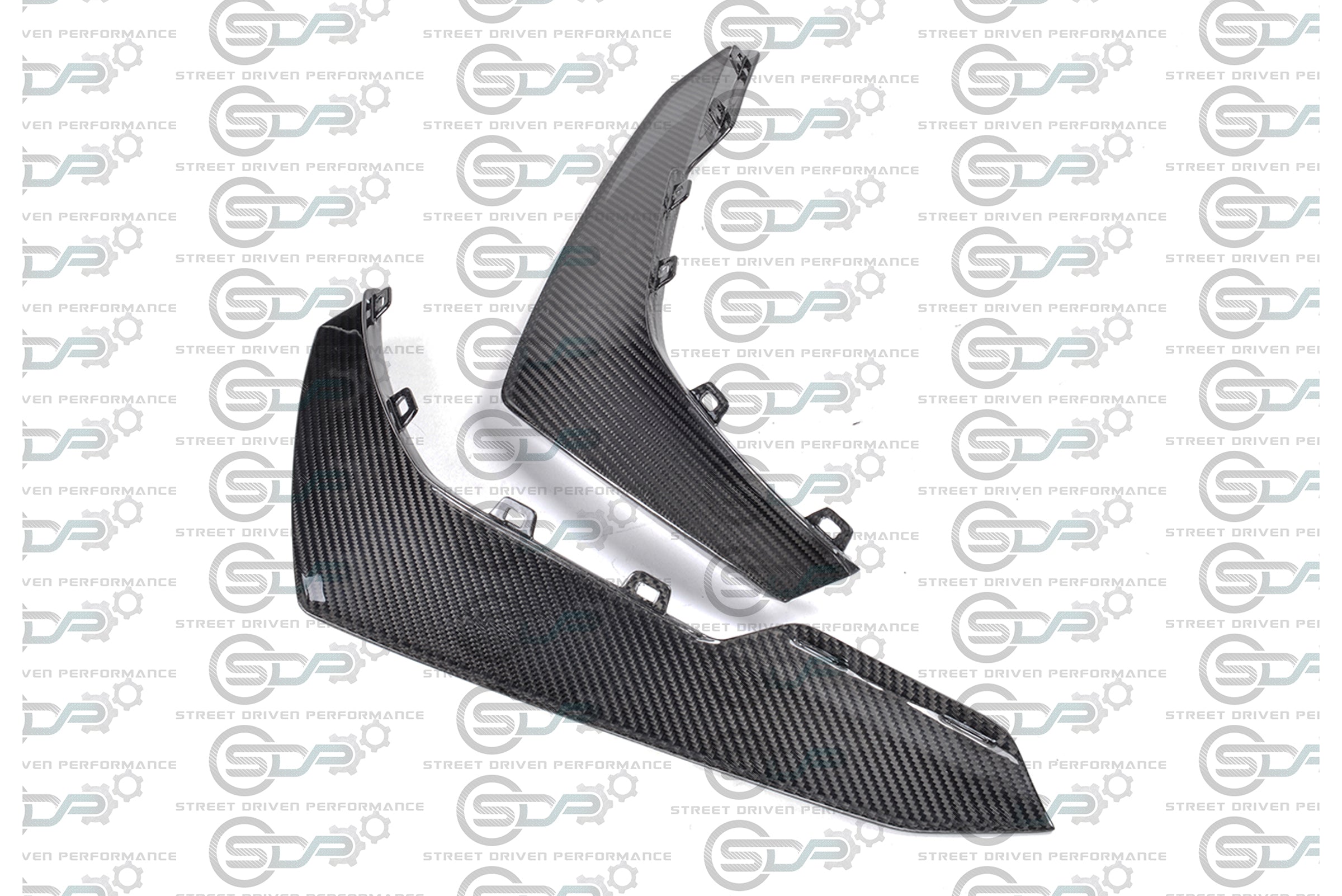 2017-UP CAMARO ZL1 1LE FRONT AIR DUCT BEZELS & CANARDS DIVE PLANES