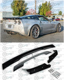 C6 Corvette - "C7 Stage 3" Style with Winglets & Wickerbill Rear Trunk Spoiler
