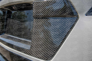 2020+ Corvette C8 | GM Factory CARBON FIBER Rear License Plate Backing Cover
