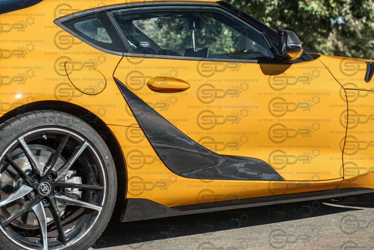 2020+ Toyota Supra | JDM Factory Style CARBON FIBER Side Door Fender Vents Pair