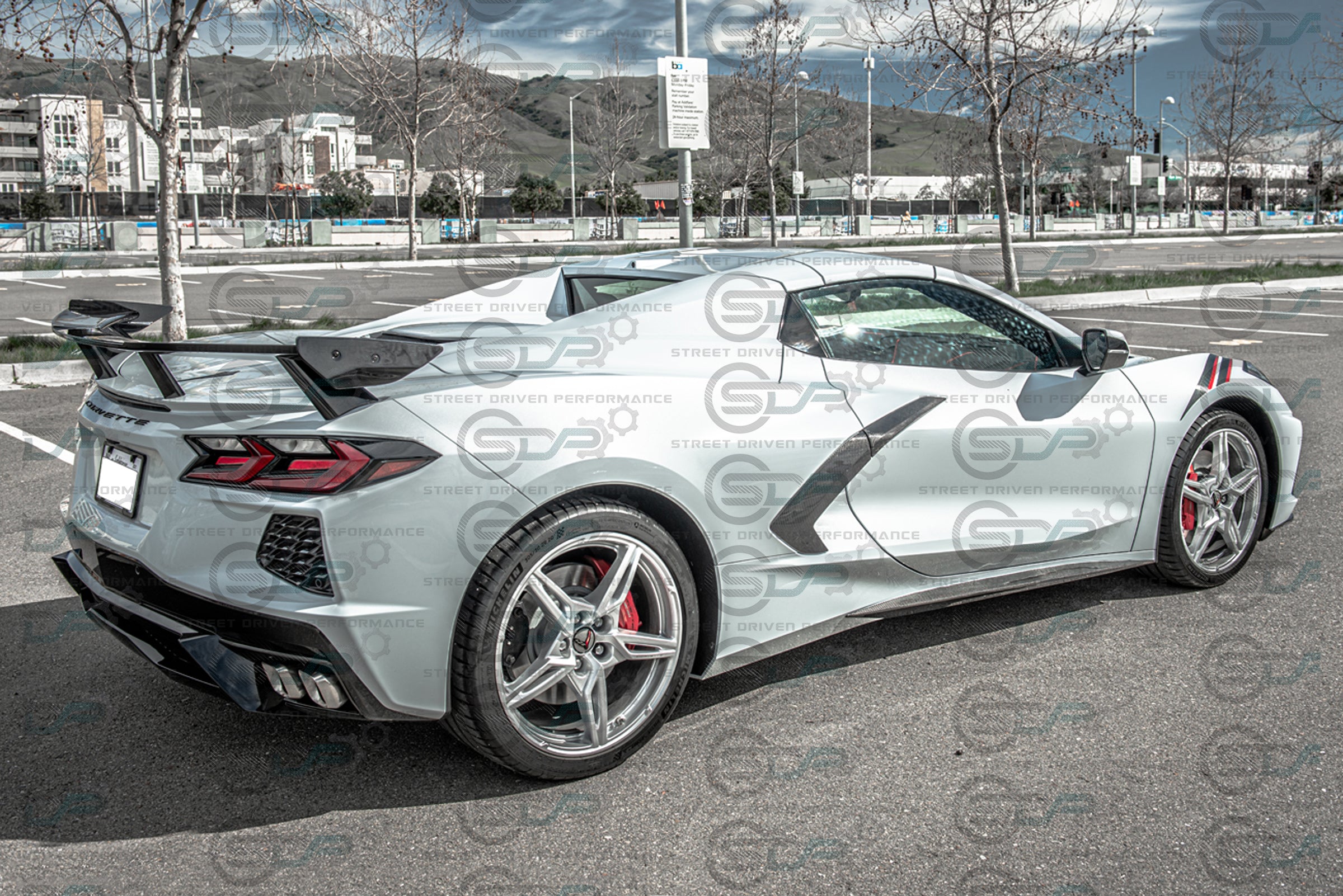 2020+ C8 Chevrolet Corvette Stingray & Z51 - "Z51 Style" Carbon Fiber Side Skirts Rocker Panel Ground Effects