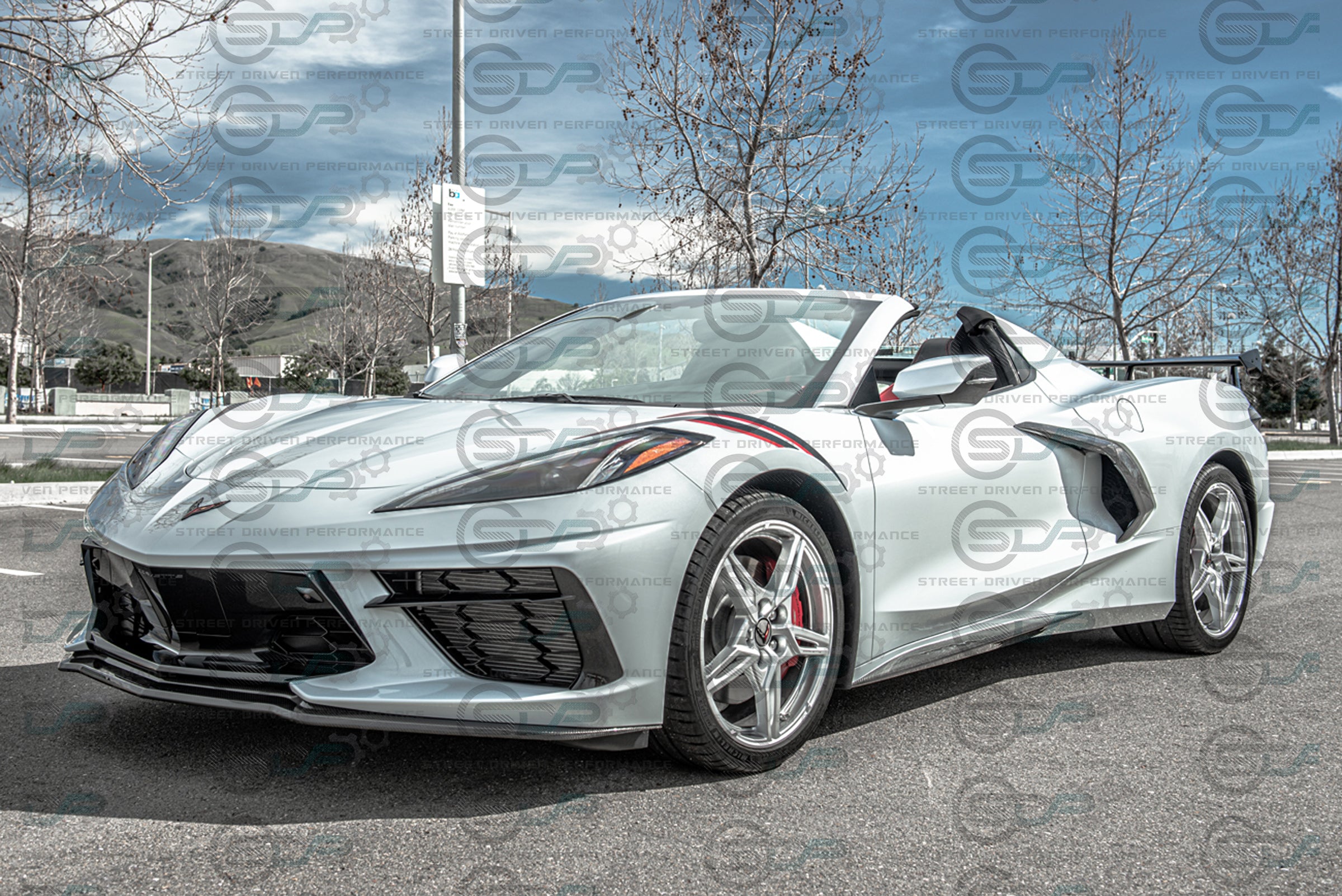 2020+ C8 Chevrolet Corvette Stingray & Z51 - "Z51 Style" Carbon Fiber Side Skirts Rocker Panel Ground Effects