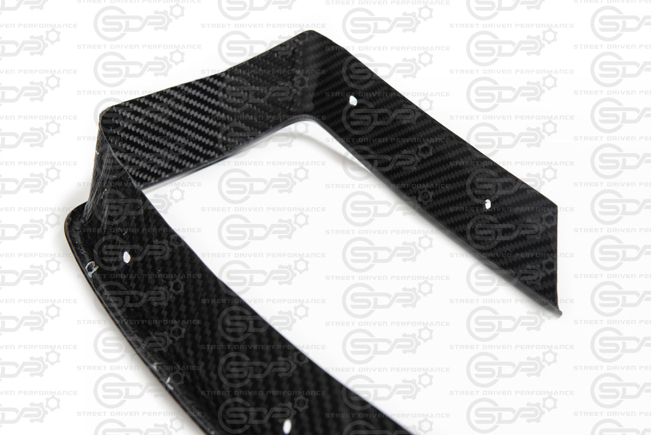 2020+ Corvette C8 GM Factory CARBON FIBER Rear Diffuser Exhaust Bezel Pair