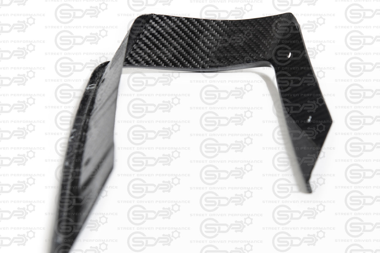 2020+ Corvette C8 GM Factory CARBON FIBER Rear Diffuser Exhaust Bezel Pair