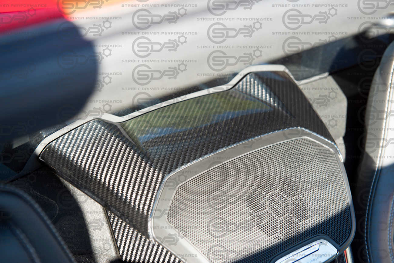 2020+ Corvette C8 Coupe CARBON FIBER Interior Waterfall Upper Speaker Grille