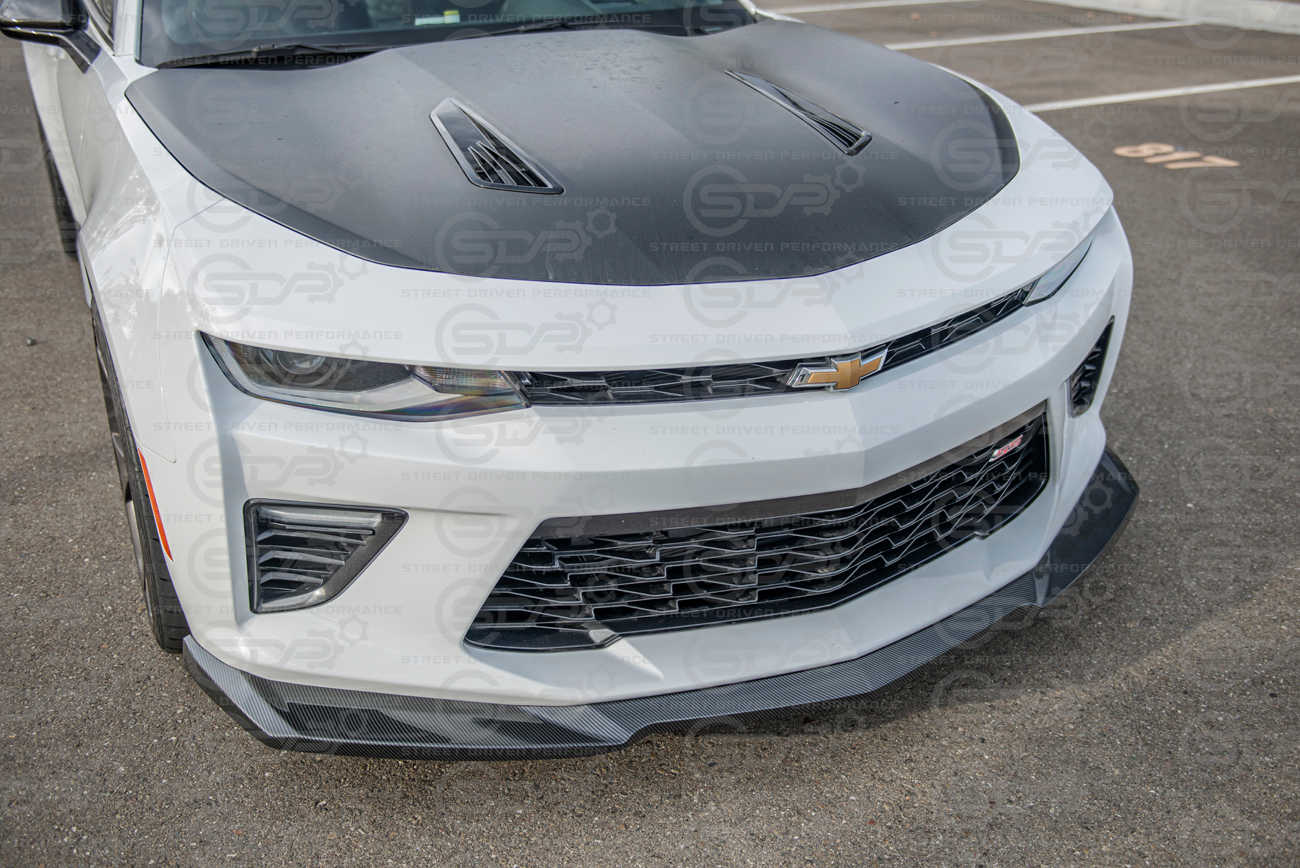 2016+ Camaro SS | ZL1 Style Hydro-Dipped Carbon Fiber Front Lip Splitter Ground Effects