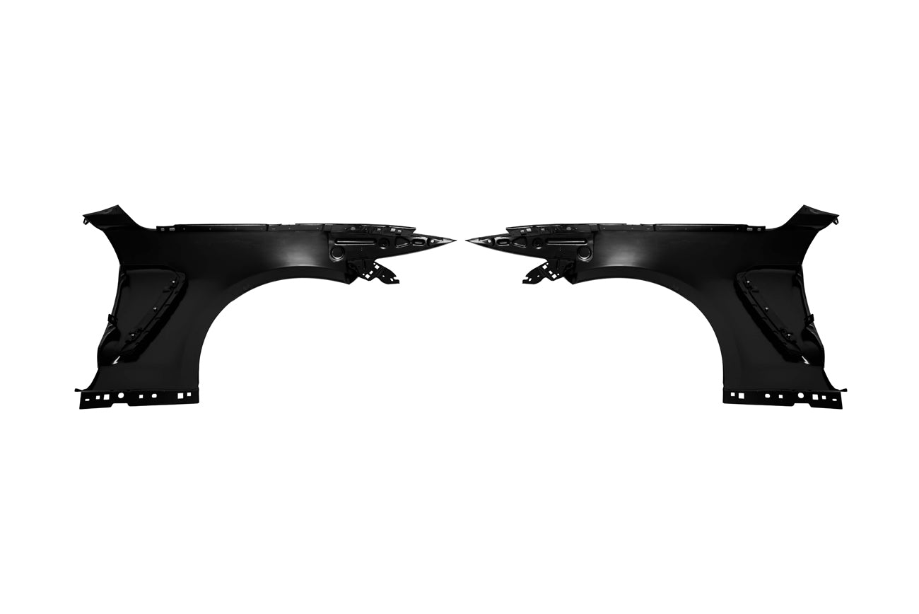 2015-2017 Ford Mustang | GT350 Style Matte Black Front Side Fenders