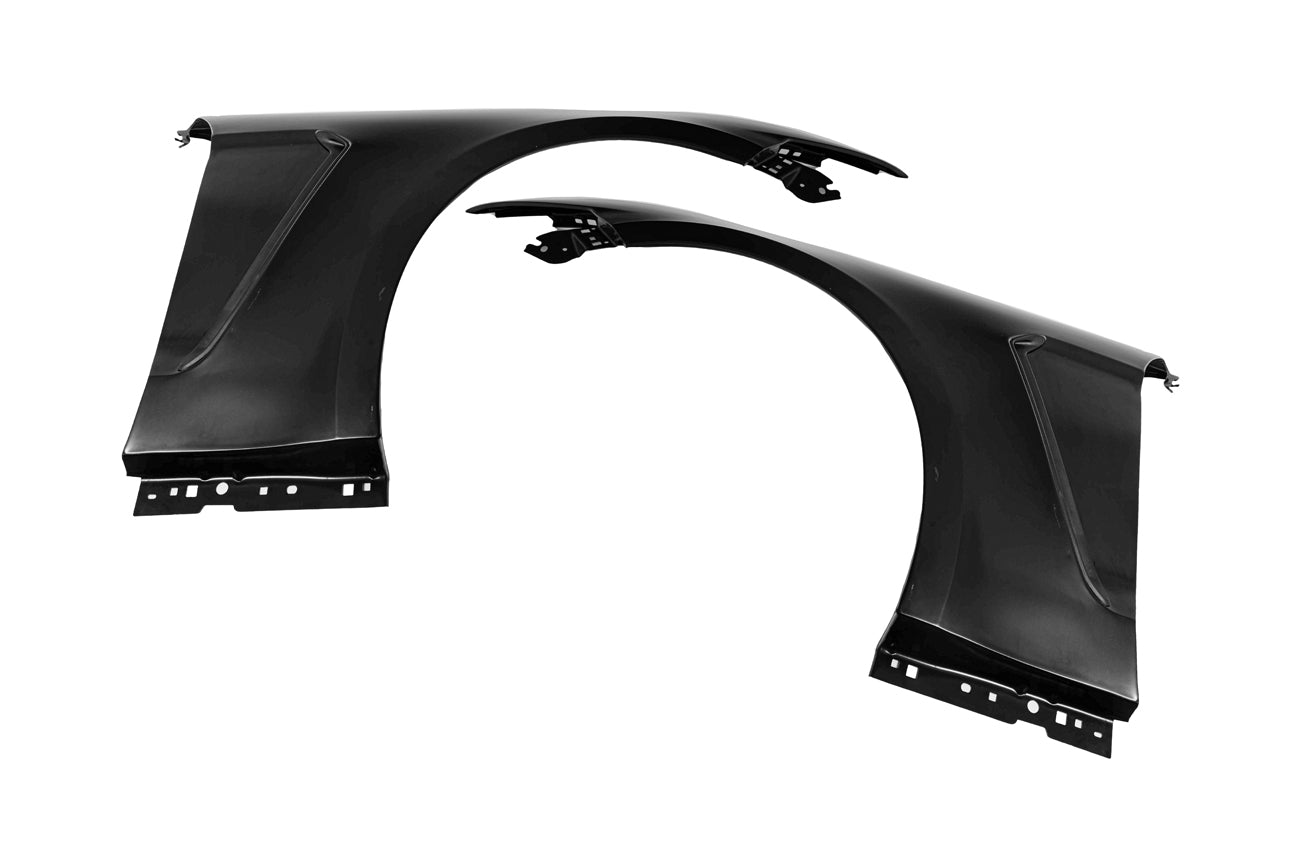 2015-2017 Ford Mustang | GT350 Style Matte Black Front Side Fenders