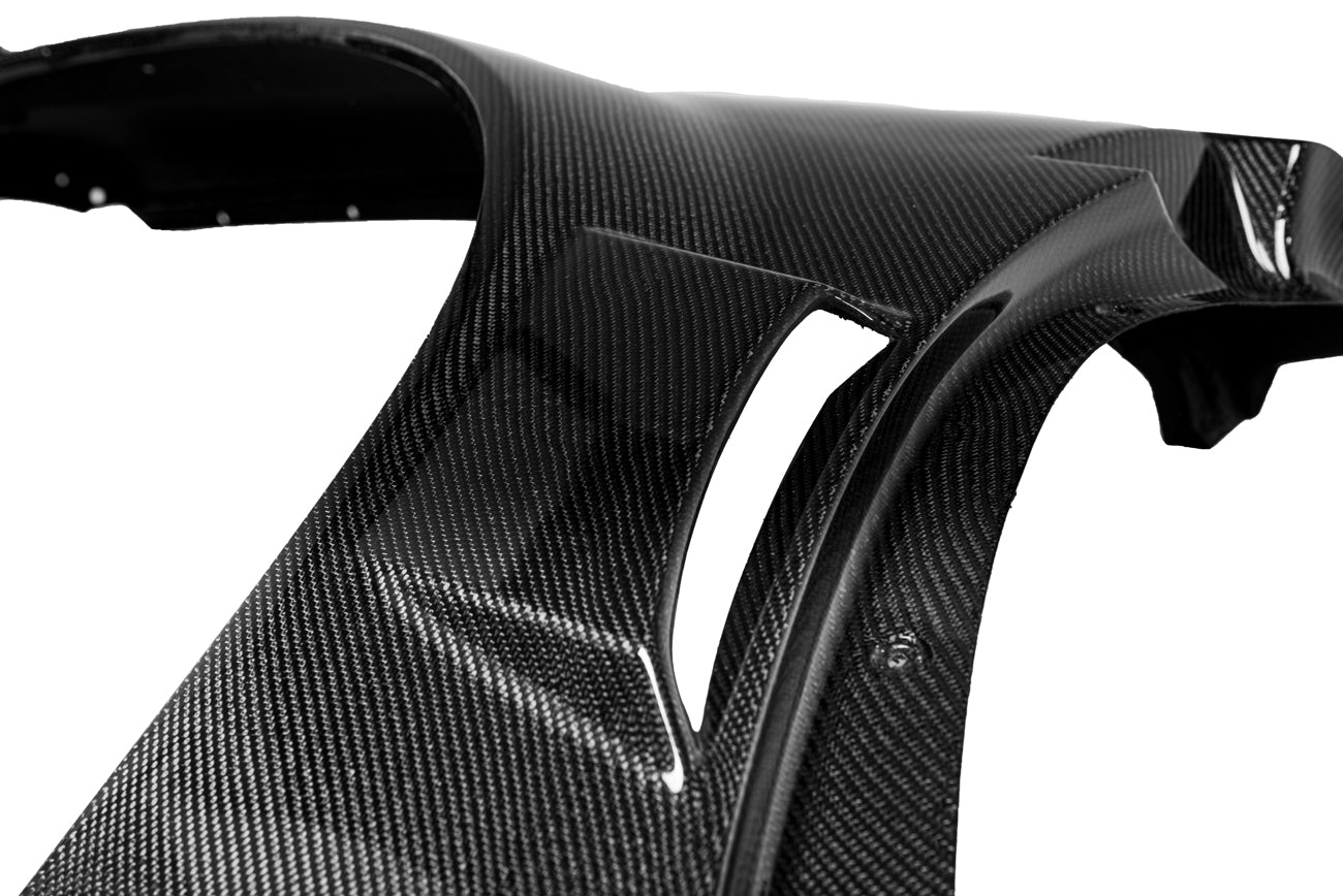 *BLEMISHED- DISCOUNTED* 05-13 Corvette C6 ZR1 Style Carbon Fiber Rear Side Wide Body Fenders Pair
