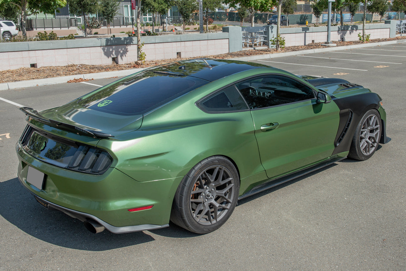 2015-2017 Ford Mustang | GT350 Style Matte Black Front Side Fenders