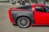 05-13 Corvette C6 ZR1 Style Matte Black Rear Side Wide Body Fenders