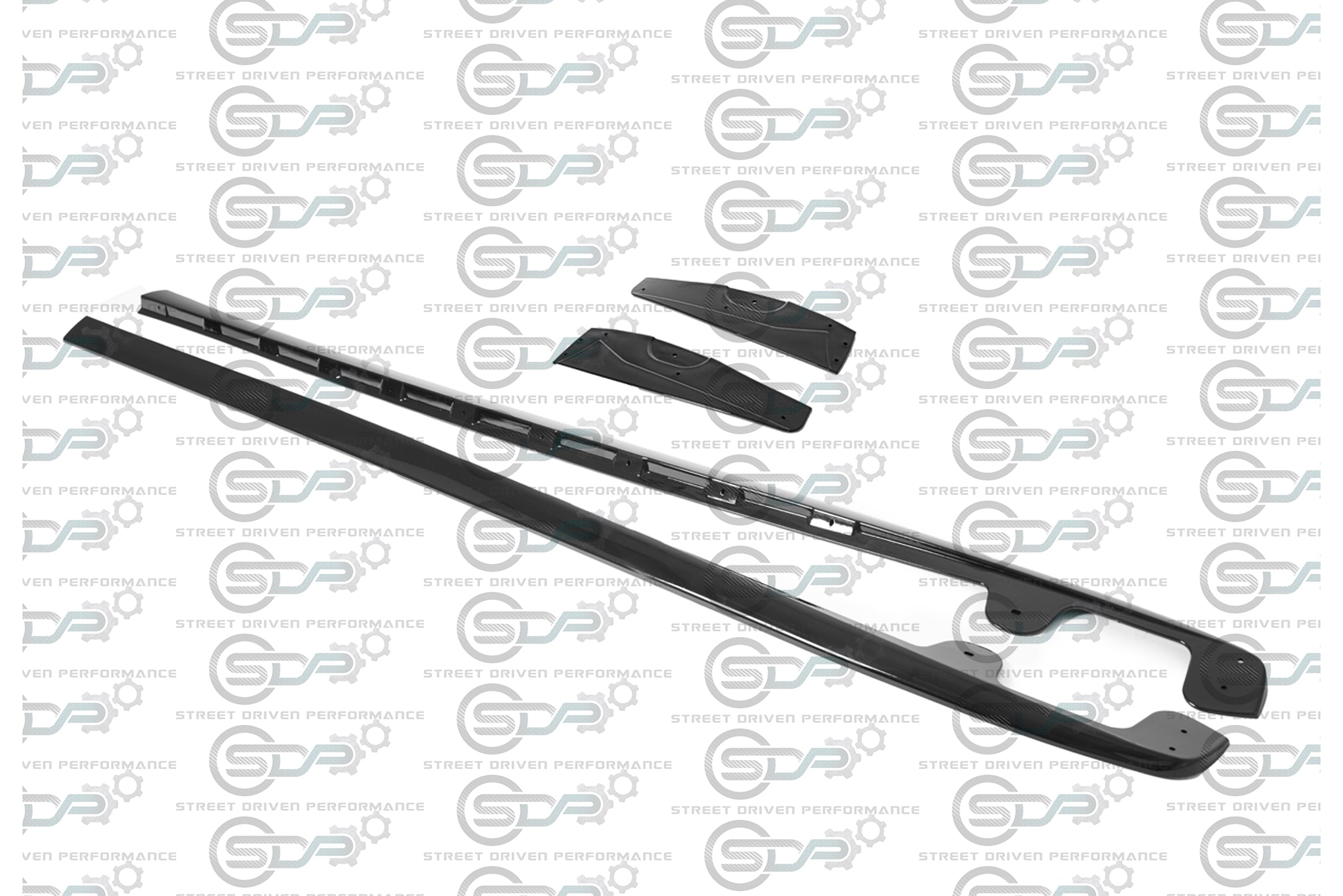 2005-2013 C6 Corvette - Base Model - ZR1 Conversion Side Skirts / Rocker Panels / Ground Effects with Mud Flaps