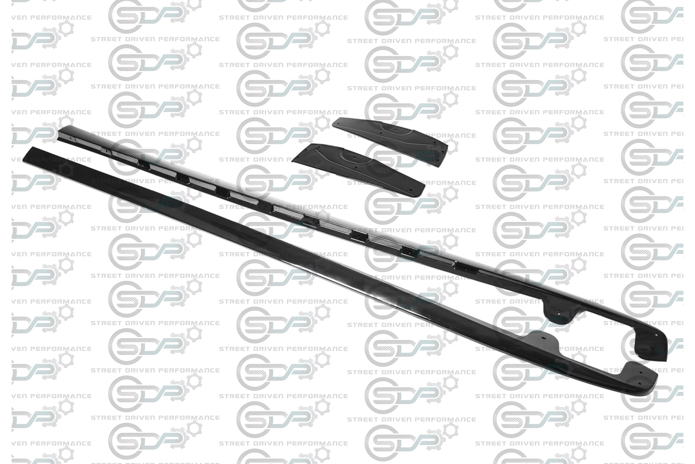 2005-2013 C6 Corvette - Base Model - ZR1 Conversion Side Skirts / Rocker Panels / Ground Effects with Mud Flaps