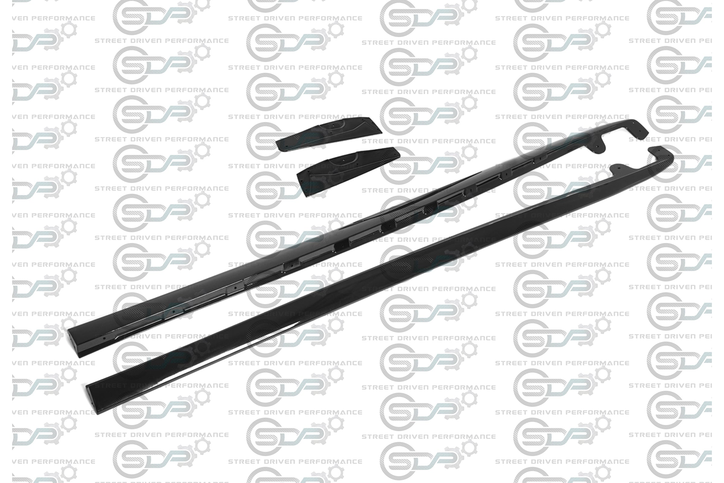 2005-2013 C6 Corvette - Base Model - ZR1 Conversion Side Skirts / Rocker Panels / Ground Effects with Mud Flaps