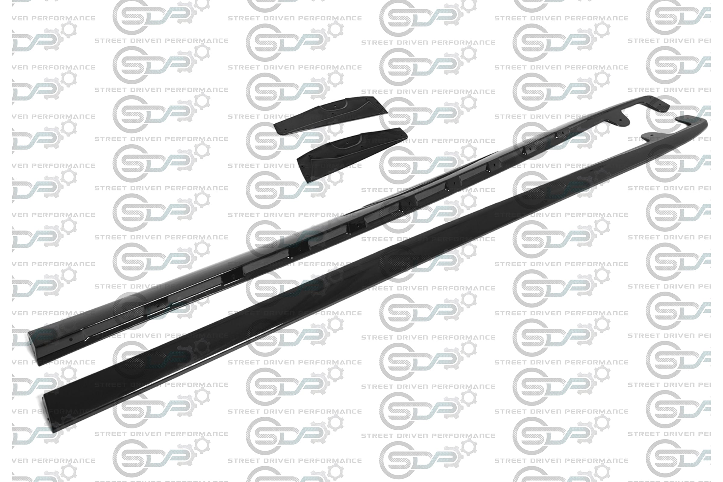 2005-2013 C6 Corvette - Base Model - ZR1 Conversion Side Skirts / Rocker Panels / Ground Effects with Mud Flaps