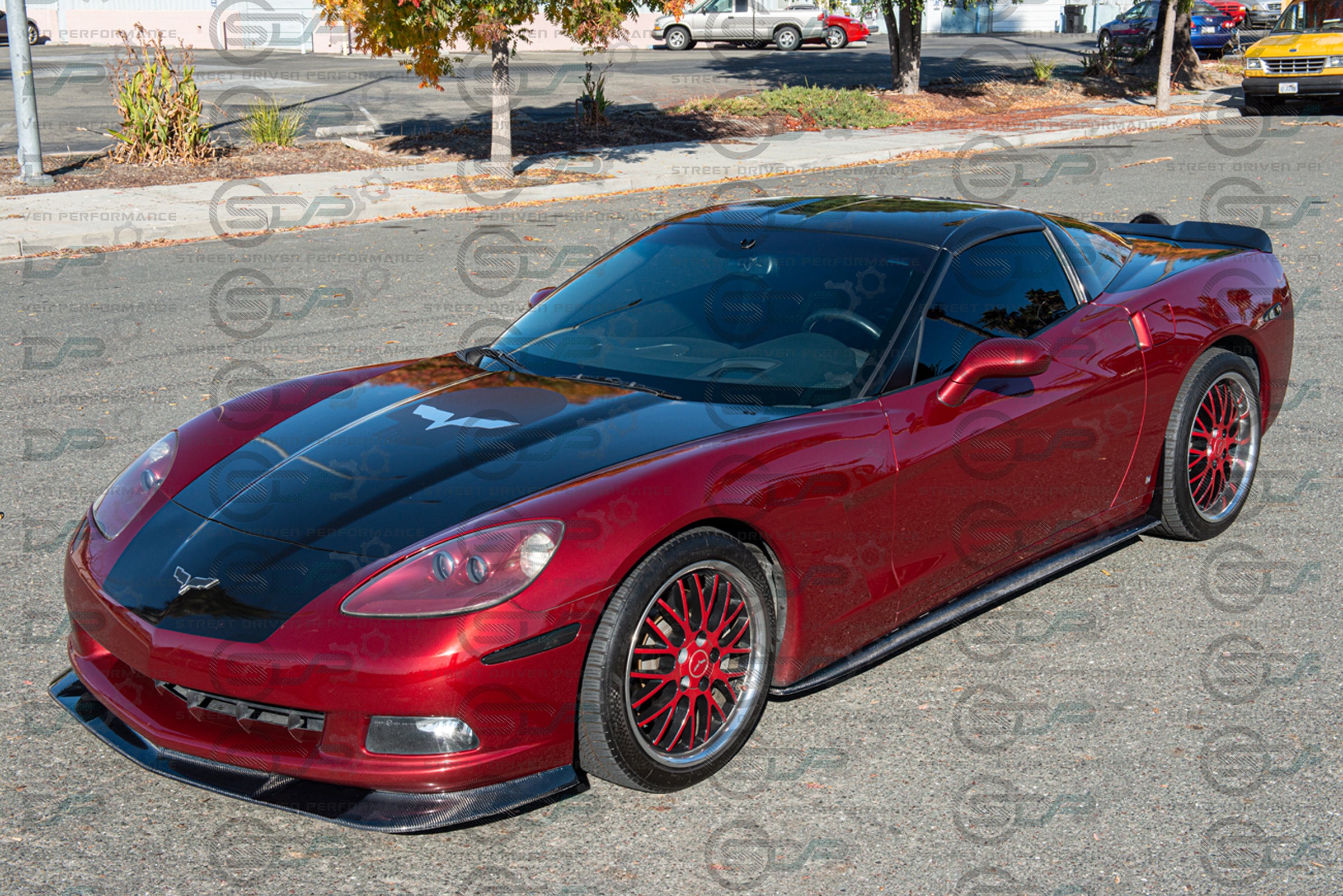 2005-2013 C6 Corvette - Base Model - ZR1 Conversion Side Skirts / Rocker Panels / Ground Effects with Mud Flaps