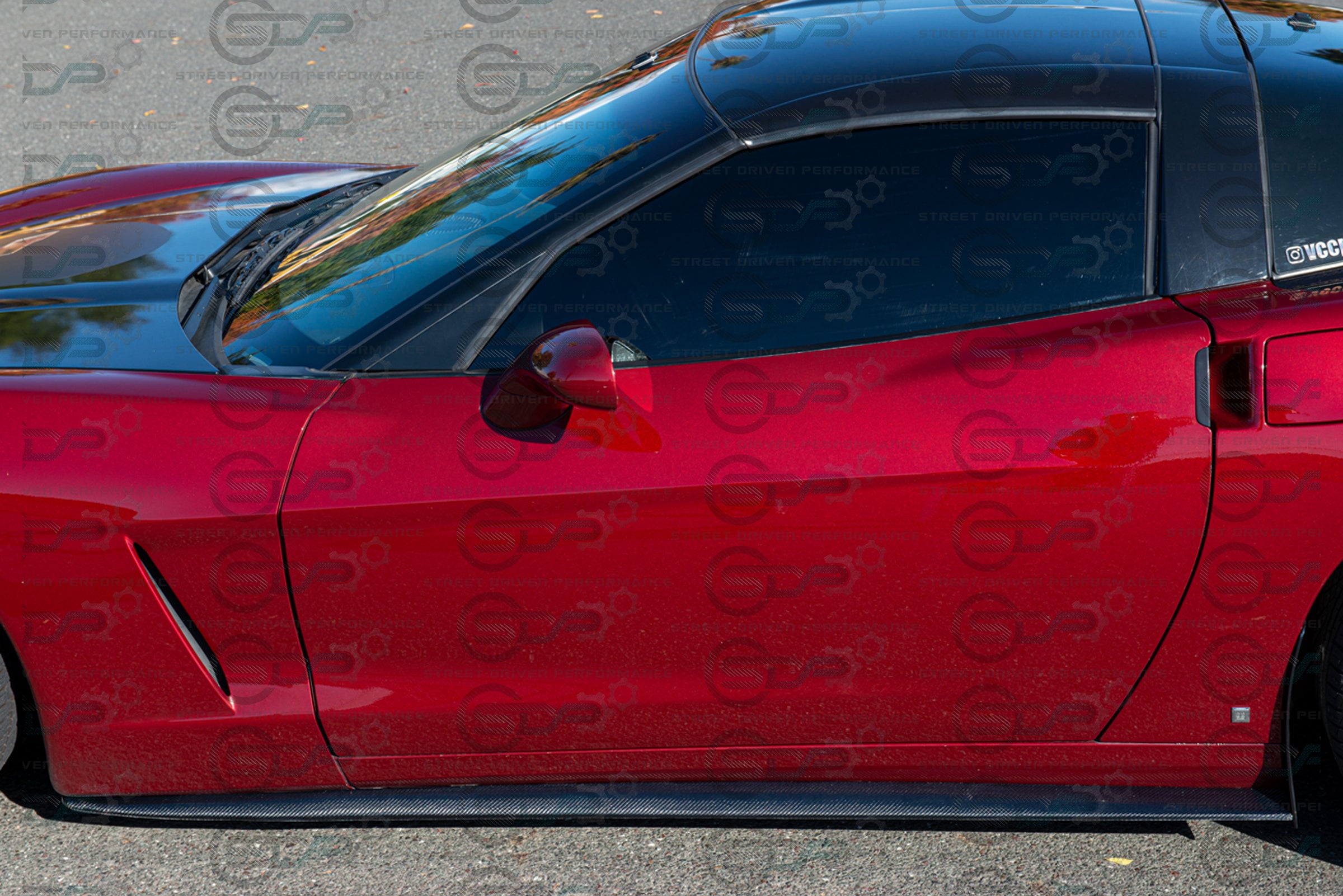 2005-2013 C6 Corvette - Base Model - ZR1 Conversion Side Skirts / Rocker Panels / Ground Effects with Mud Flaps