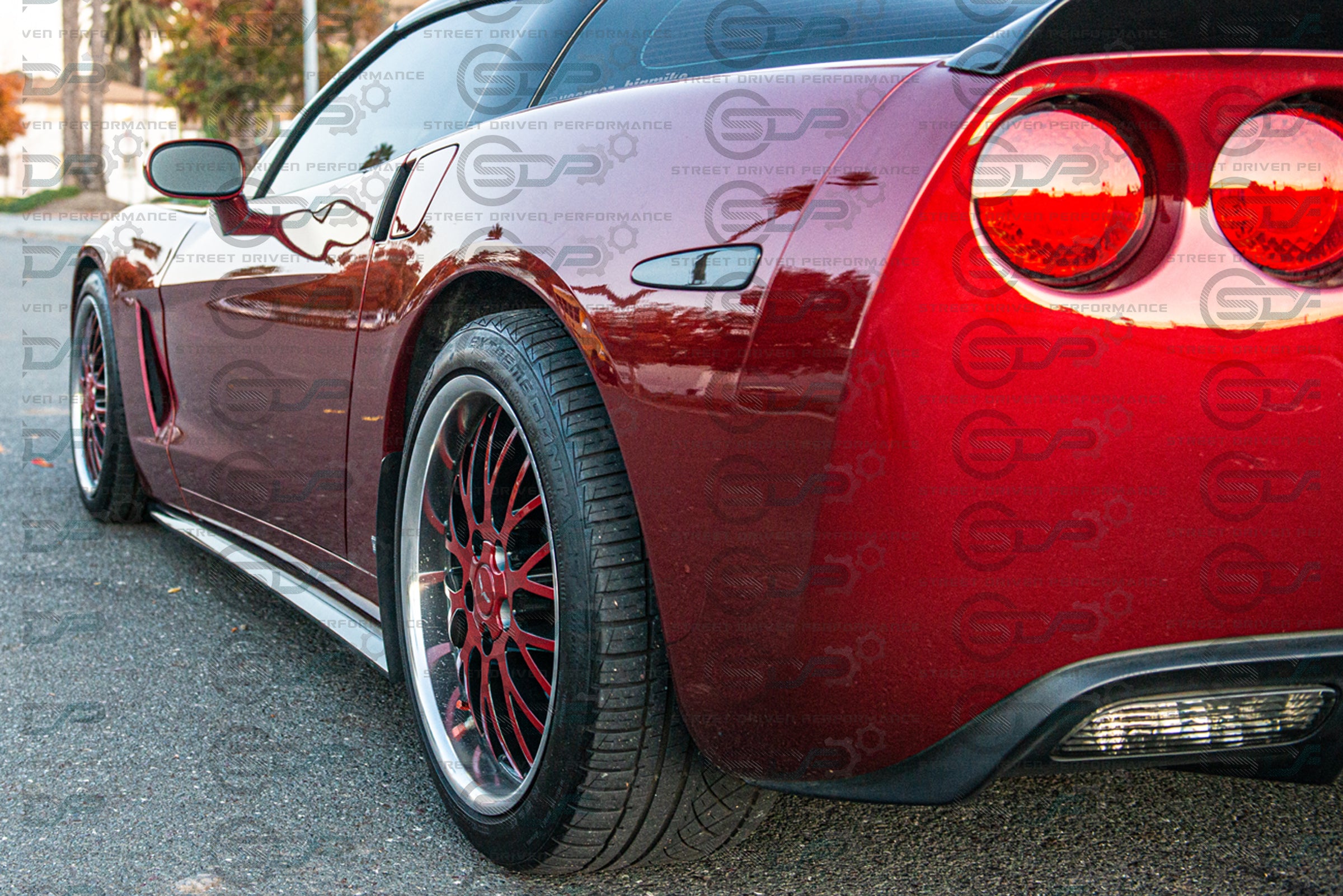 2005-2013 C6 Corvette - Base Model - ZR1 Conversion Side Skirts / Rocker Panels / Ground Effects with Mud Flaps