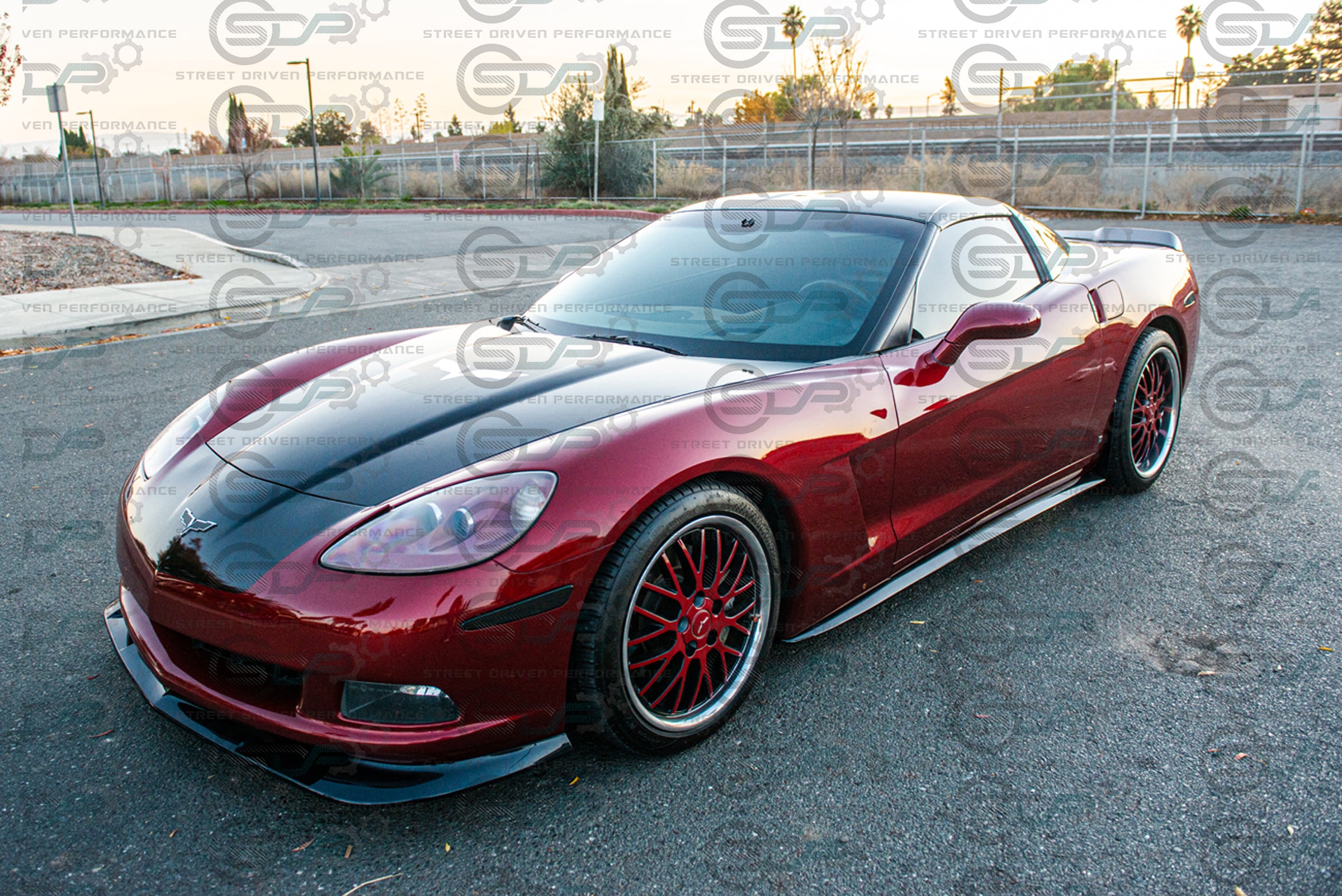 2005-2013 C6 Corvette - Base Model - ZR1 Conversion Side Skirts / Rocker Panels / Ground Effects with Mud Flaps