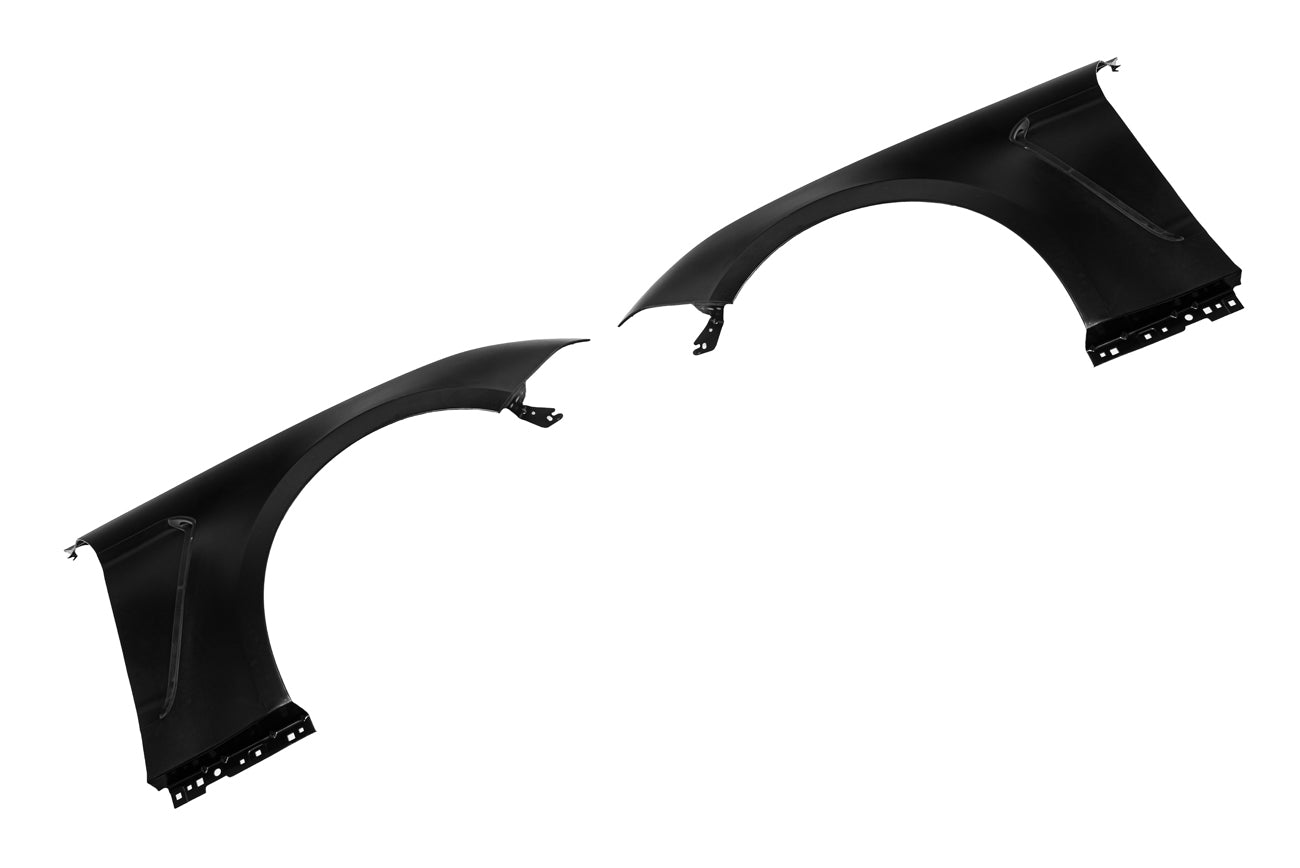 2018-2023 Ford Mustang | GT350 Style Matte Black Front Side Fenders