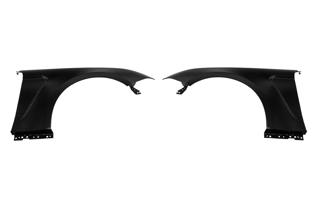 2015-2017 Ford Mustang | GT350 Style Matte Black Front Side Fenders