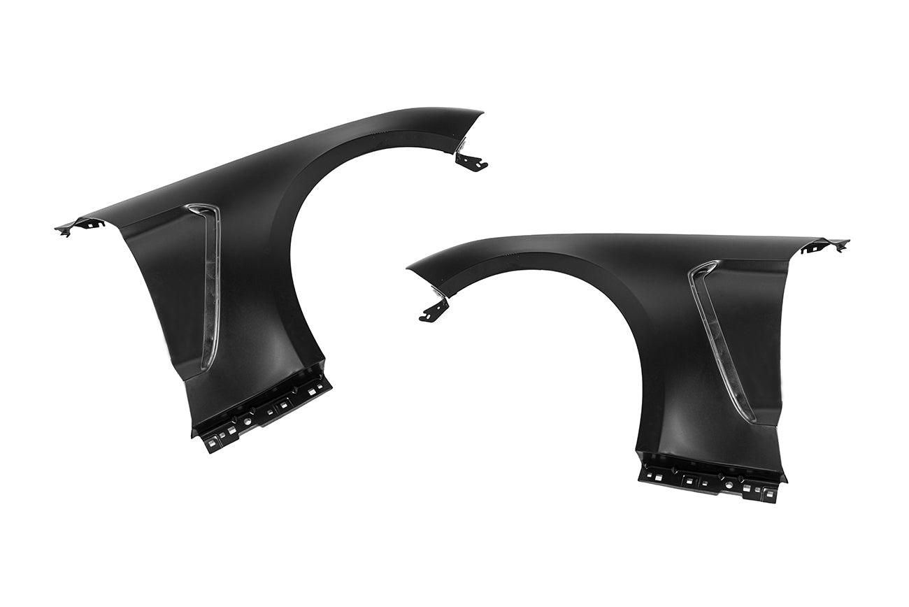 2018-2023 Ford Mustang | GT350 Style Matte Black Front Side Fenders