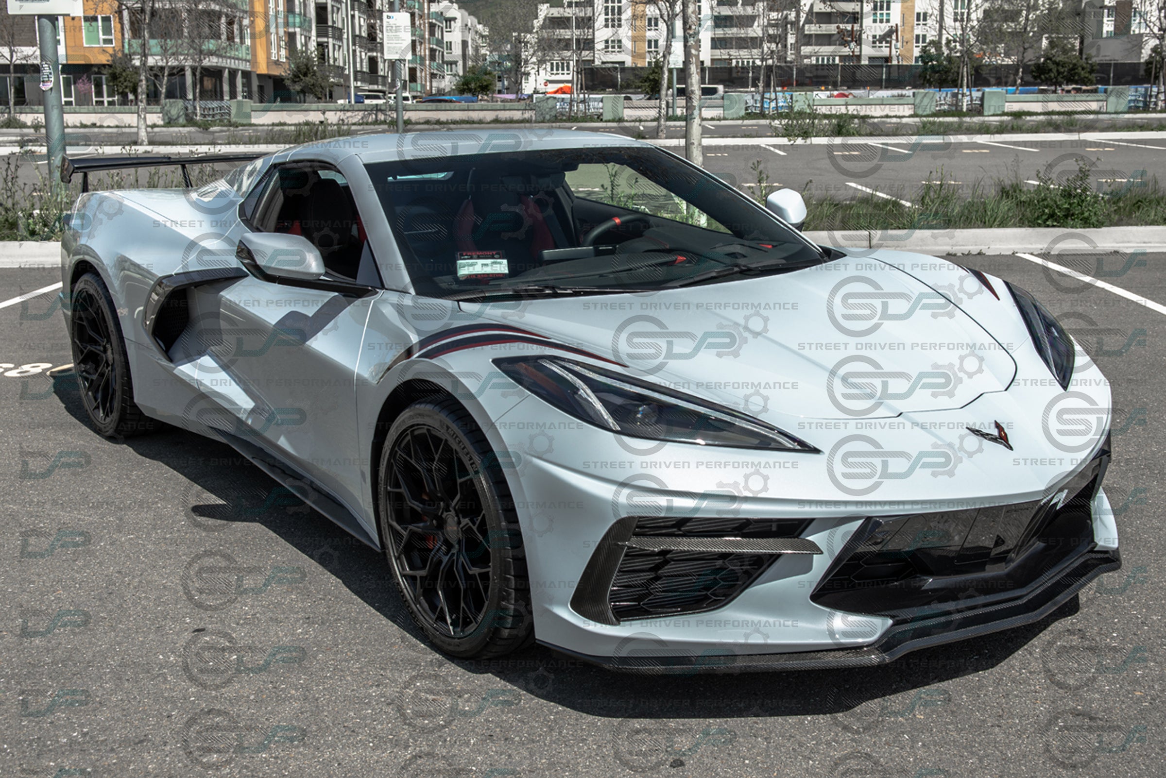 2020+ C8 Corvette - Carbon Fiber Front Grille Inserts (PAIR)