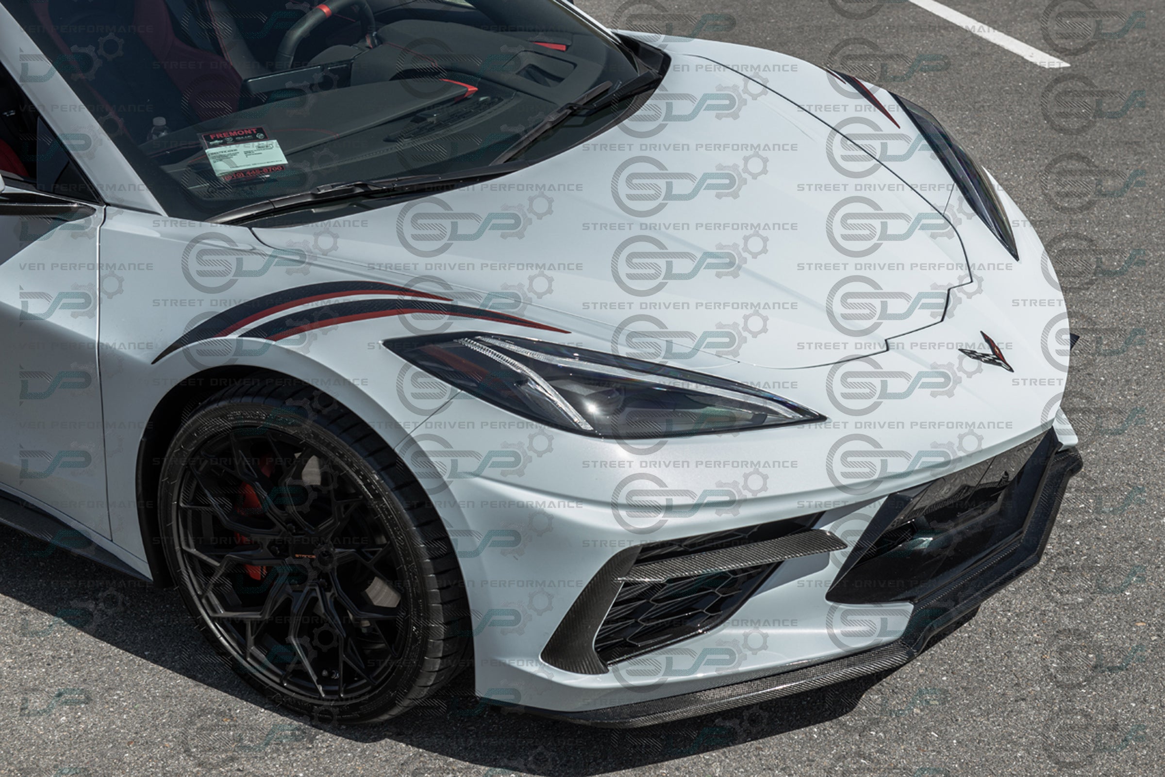 2020+ C8 Corvette - Carbon Fiber Front Grille Inserts (PAIR)