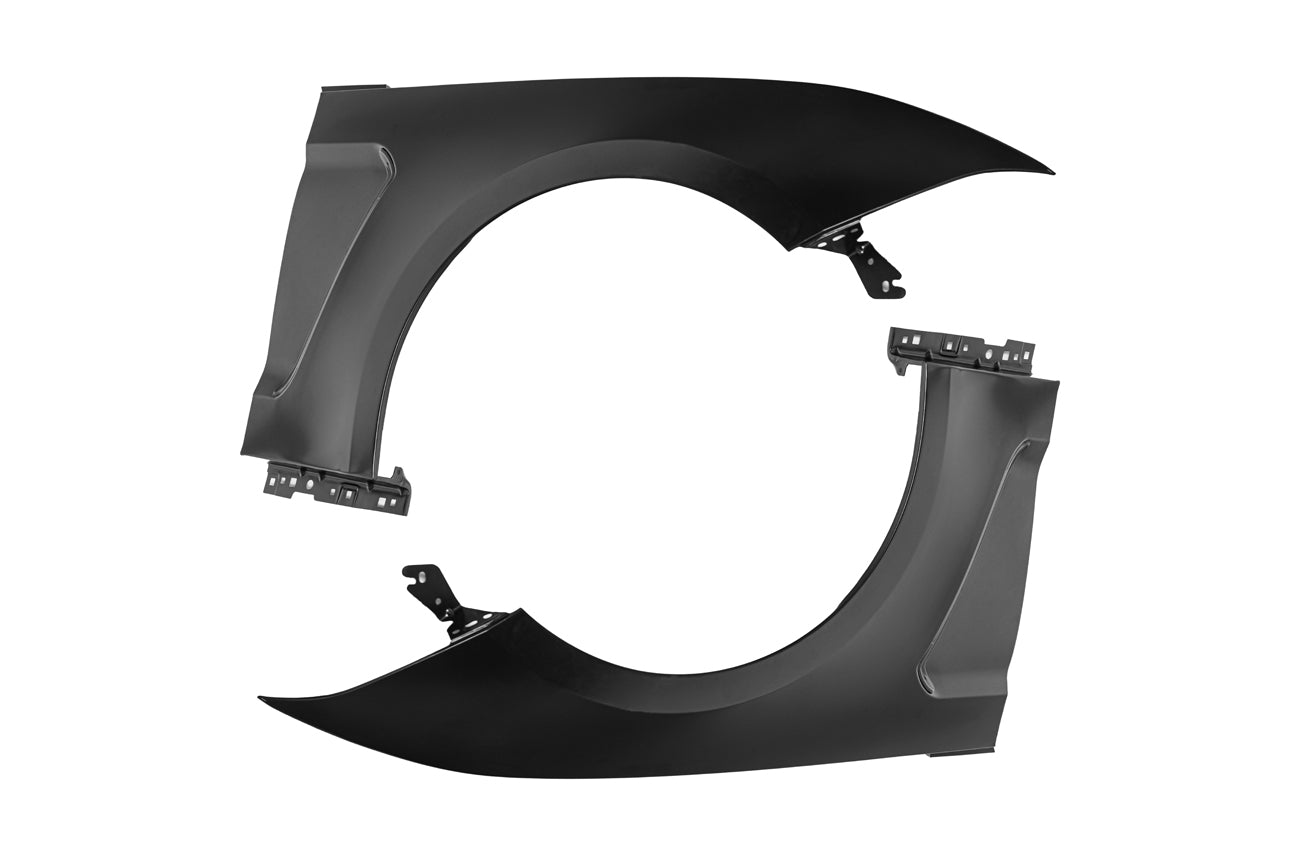2018-2023 Ford Mustang | GT350 Style Matte Black Front Side Fenders